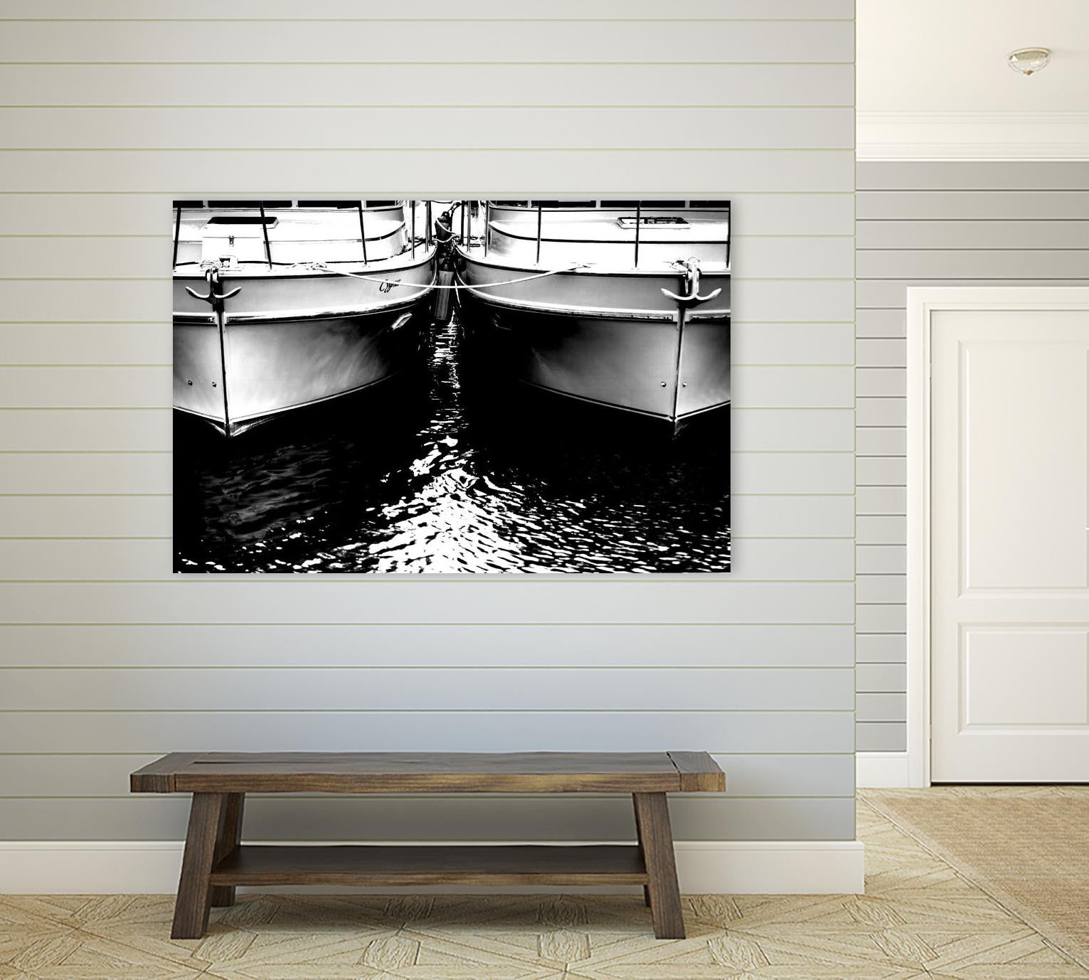 Waiting our Turn by Aaron Matheson on GIANT ART - white nautical