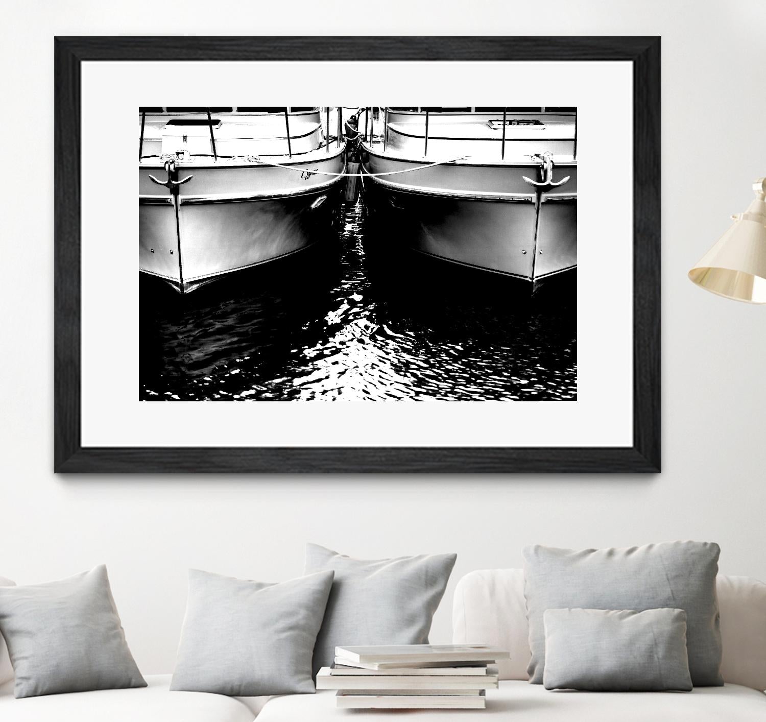 Waiting our Turn by Aaron Matheson on GIANT ART - white nautical