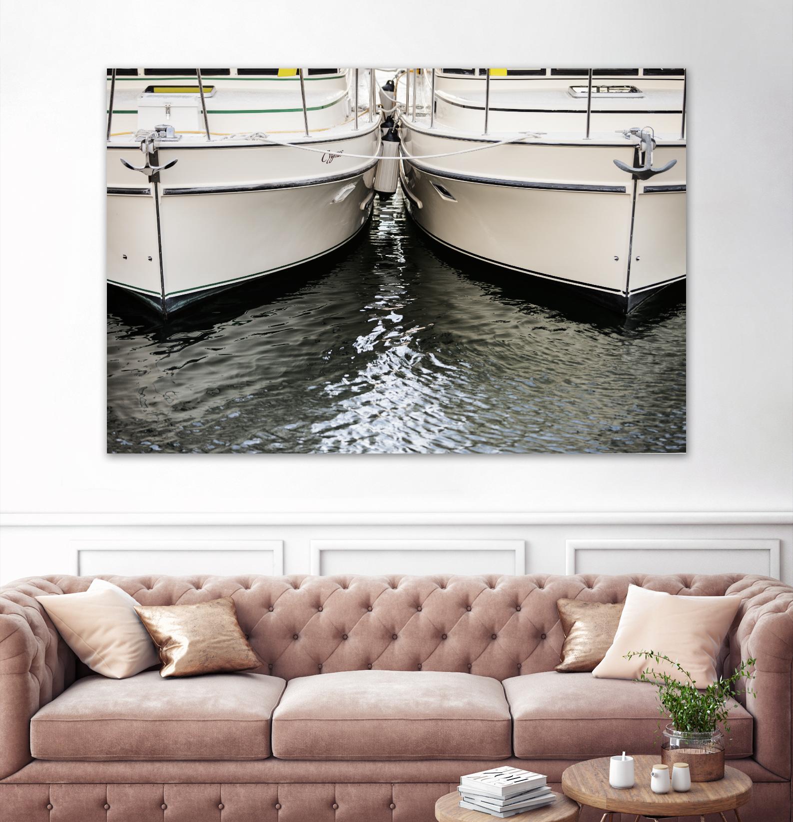 Waiting our Turn by Aaron Matheson on GIANT ART - grey nautical