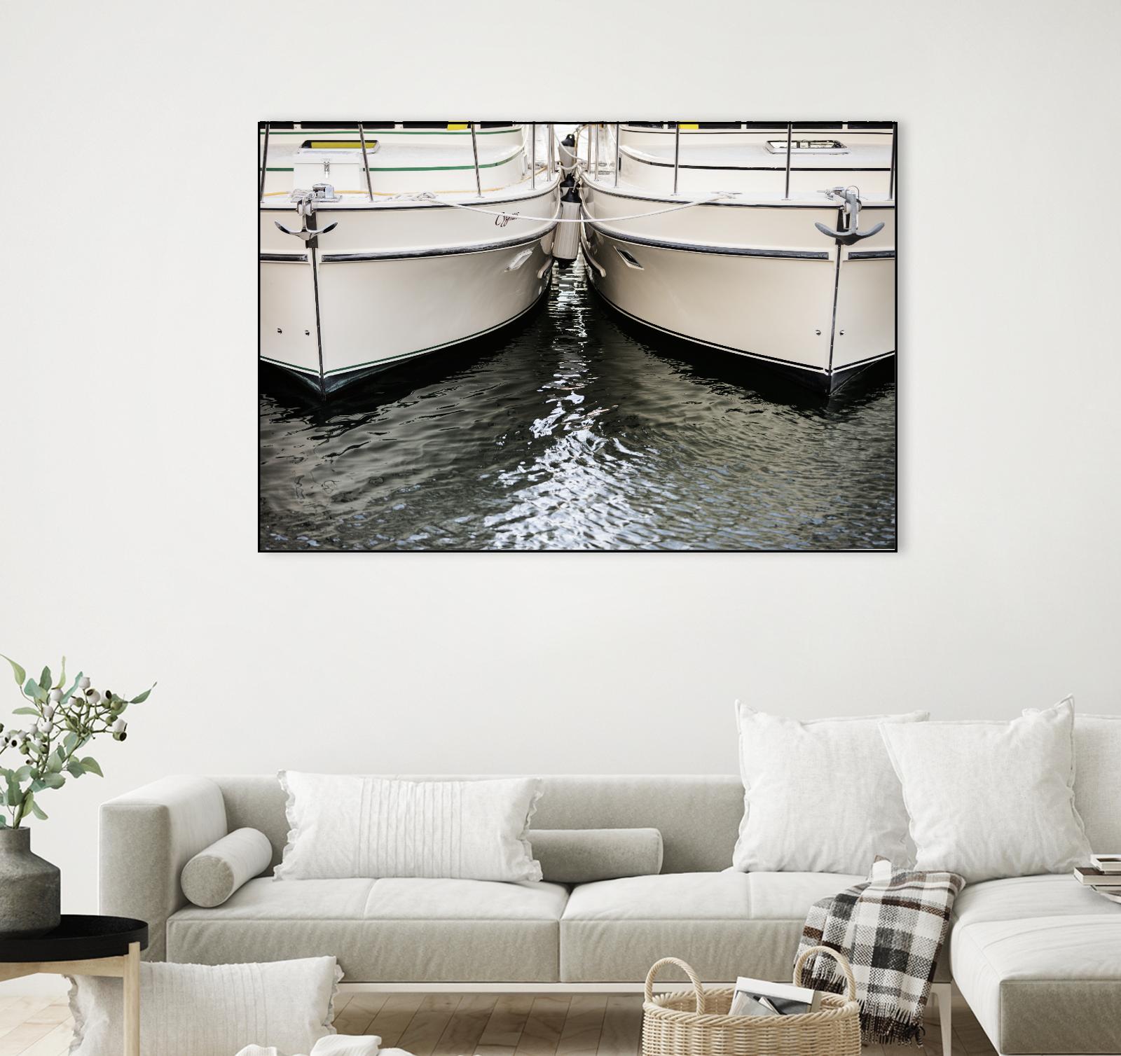 Waiting our Turn by Aaron Matheson on GIANT ART - grey nautical