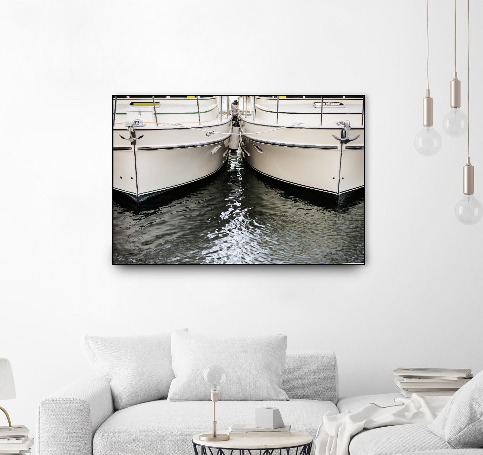 Waiting our Turn by Aaron Matheson on GIANT ART - grey nautical