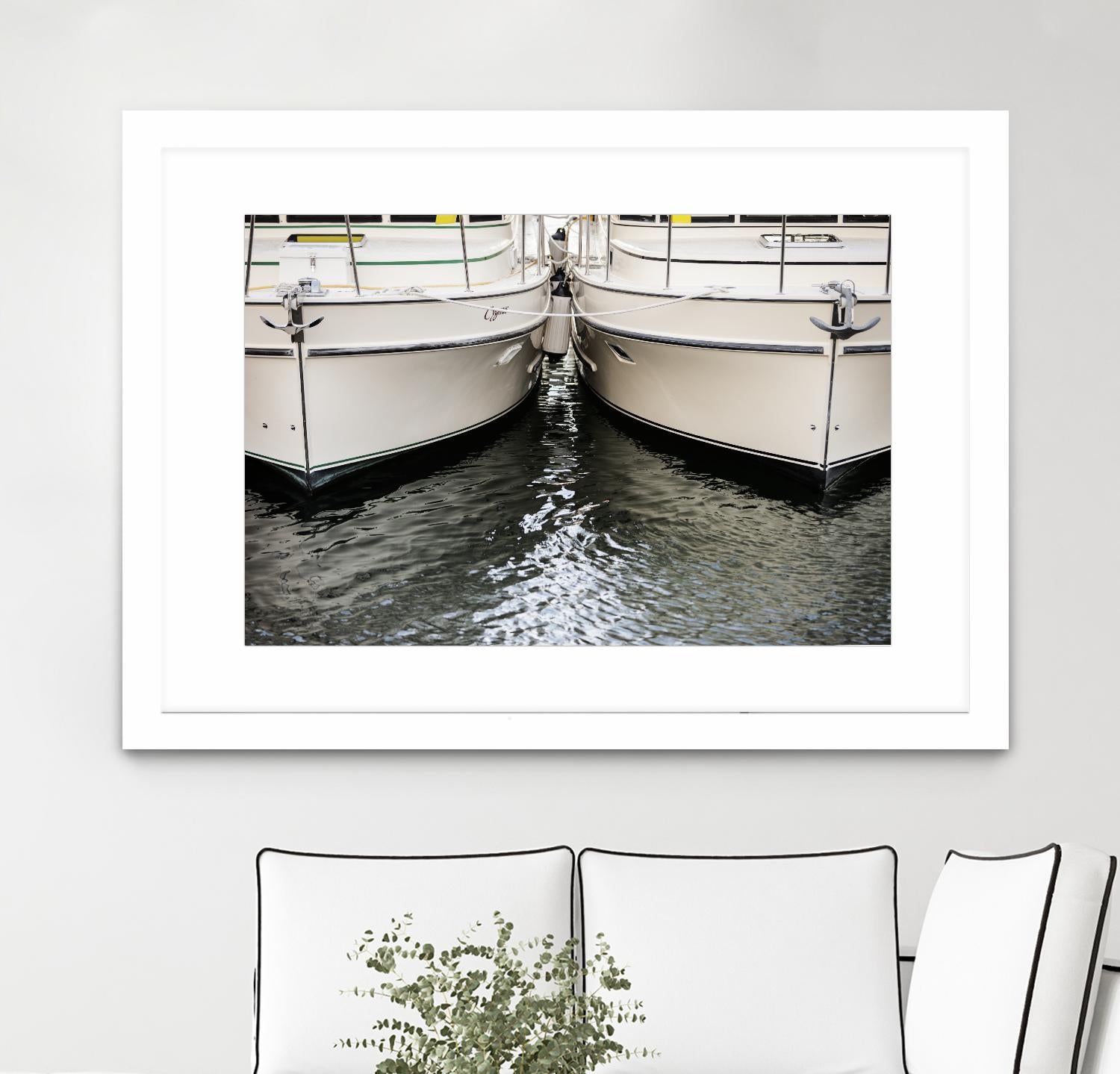 Waiting our Turn by Aaron Matheson on GIANT ART - grey nautical