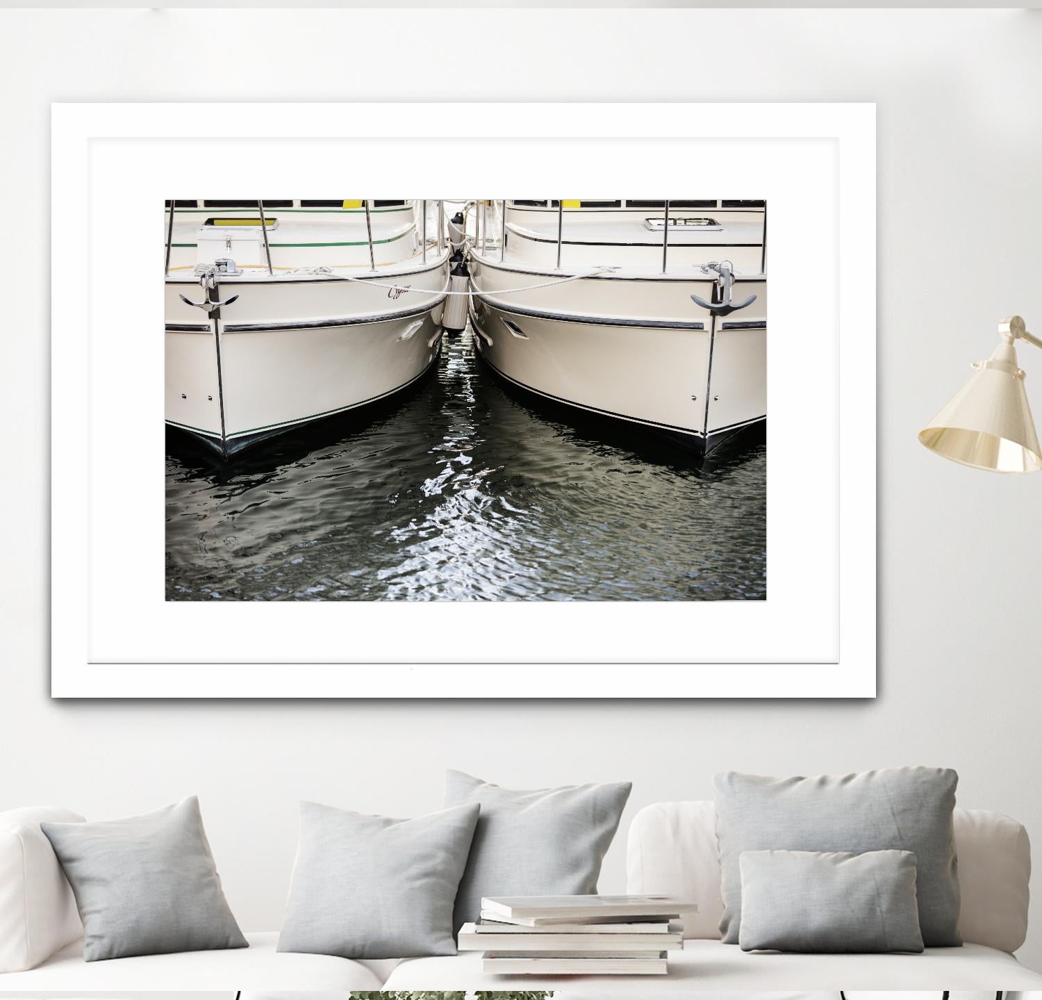 Waiting our Turn by Aaron Matheson on GIANT ART - grey nautical