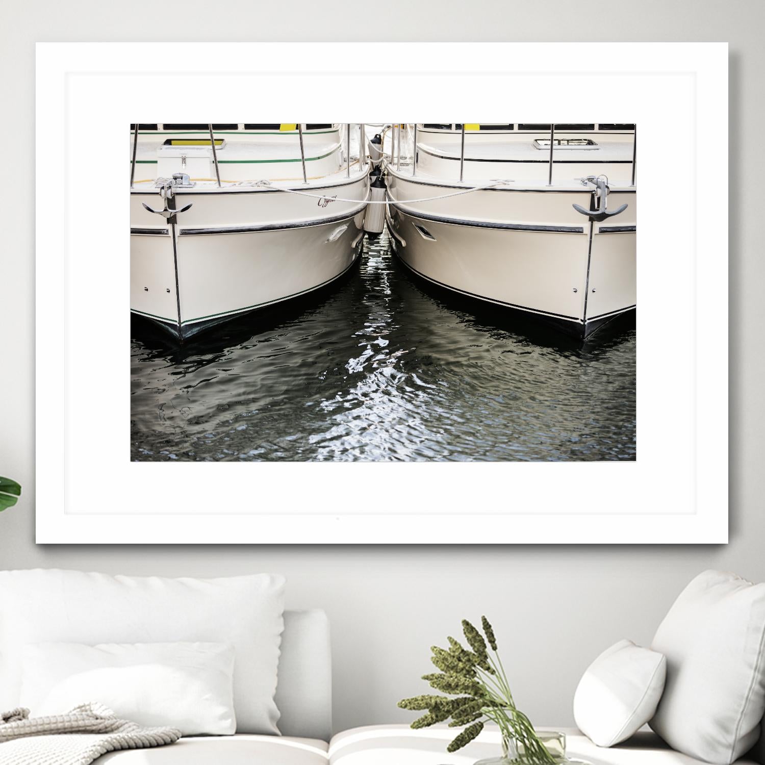 Waiting our Turn by Aaron Matheson on GIANT ART - grey nautical