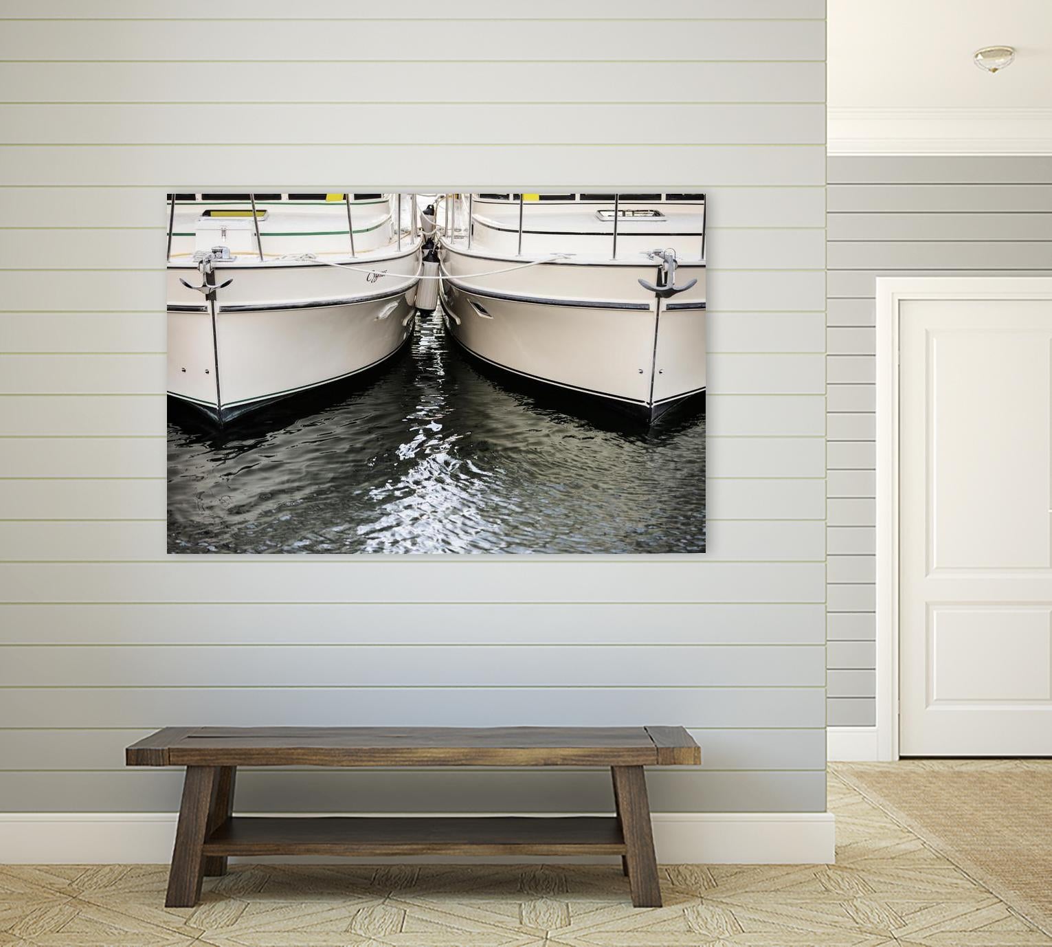 Waiting our Turn by Aaron Matheson on GIANT ART - grey nautical