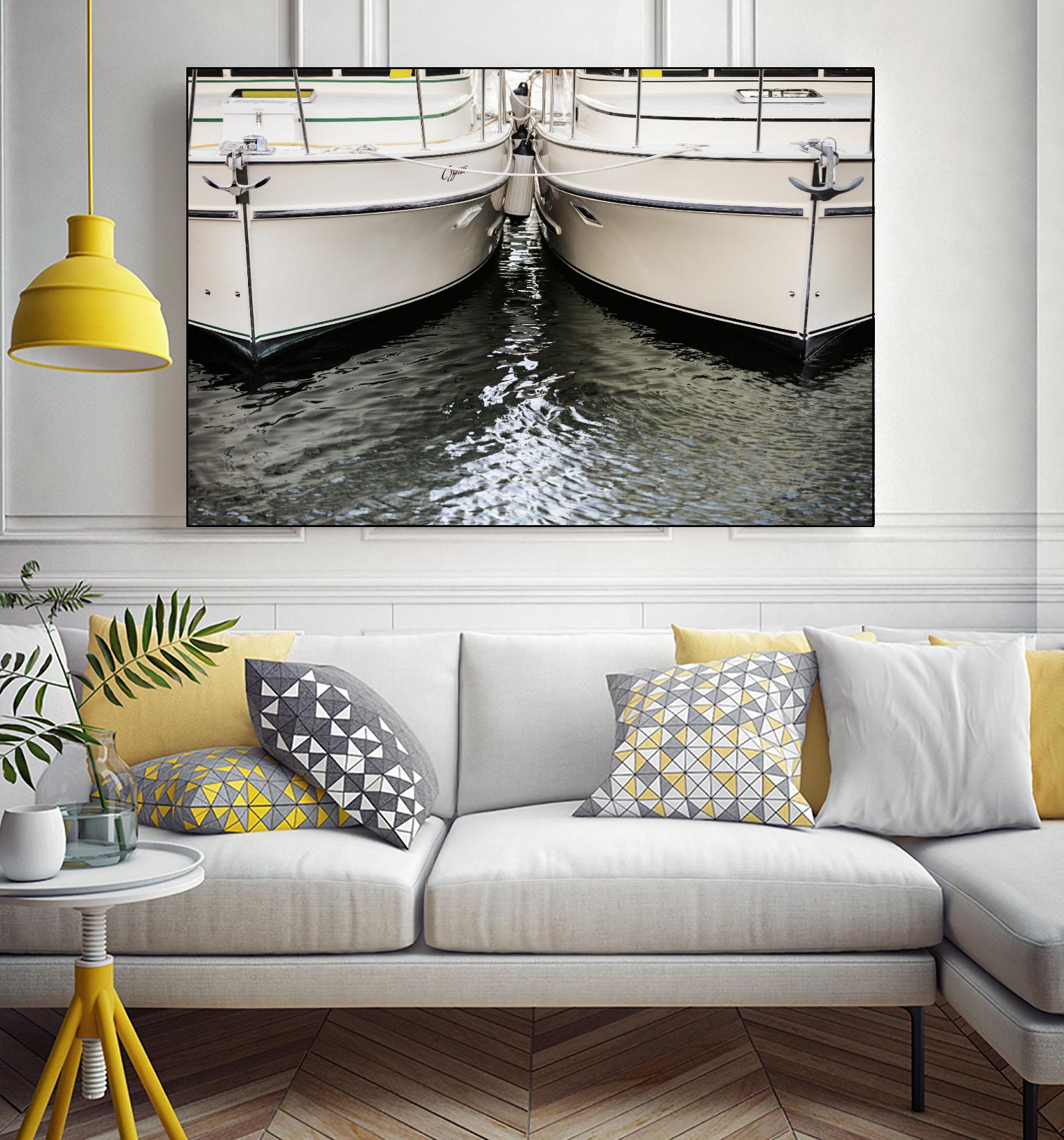 Waiting our Turn by Aaron Matheson on GIANT ART - grey nautical