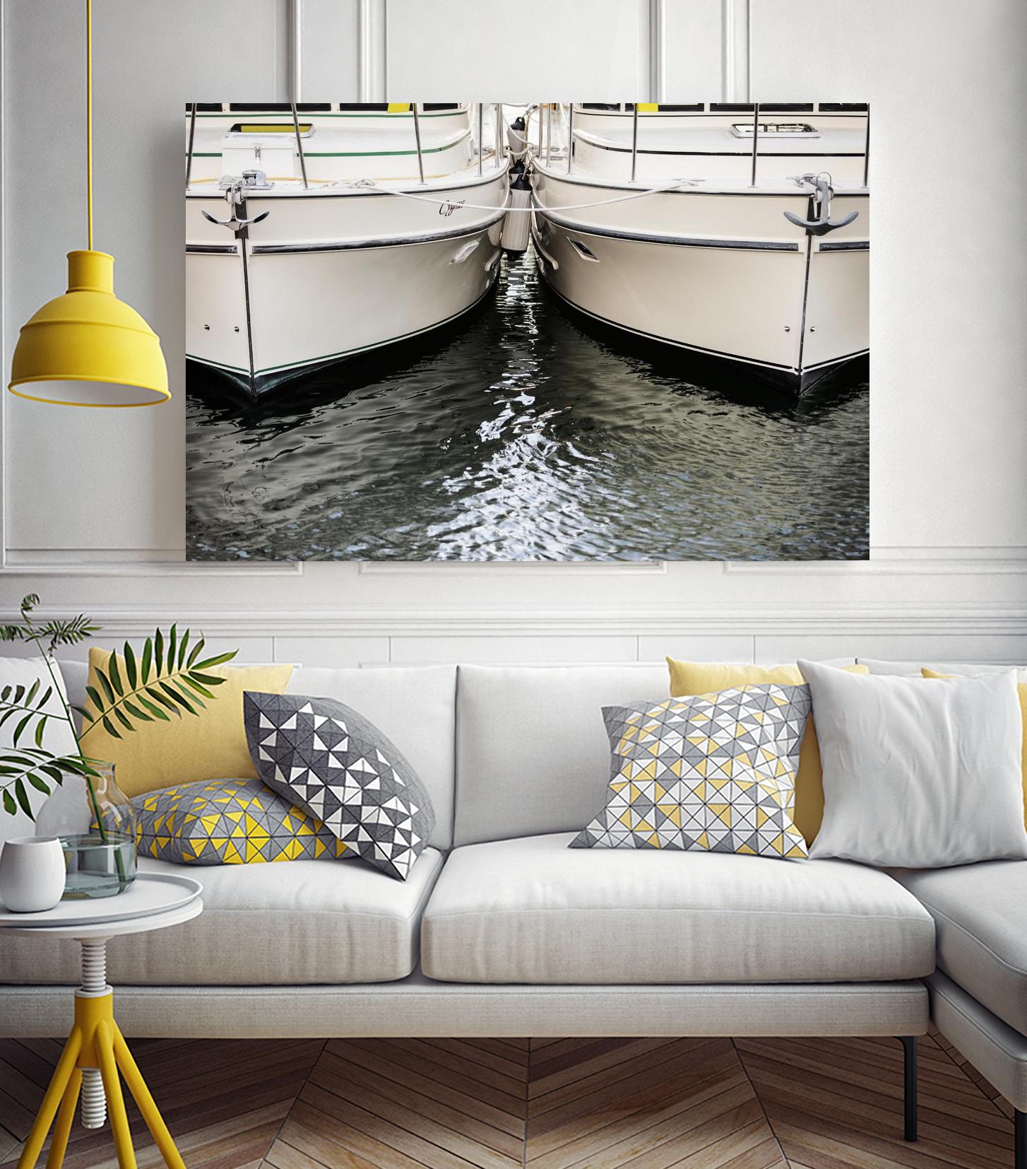 Waiting our Turn by Aaron Matheson on GIANT ART - grey nautical