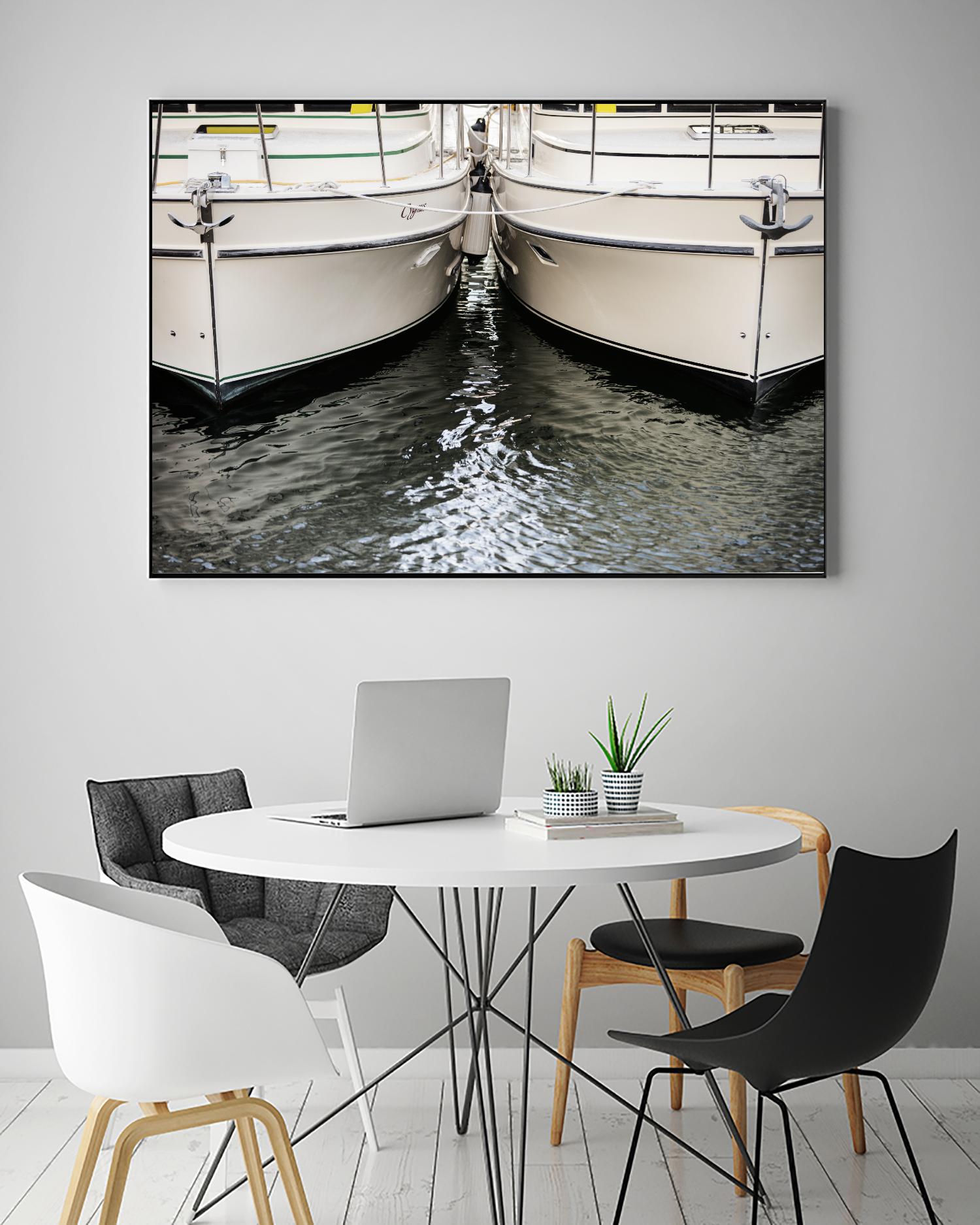 Waiting our Turn by Aaron Matheson on GIANT ART - grey nautical