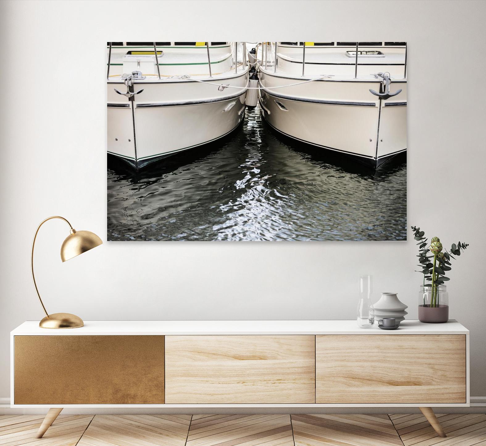 Waiting our Turn by Aaron Matheson on GIANT ART - grey nautical