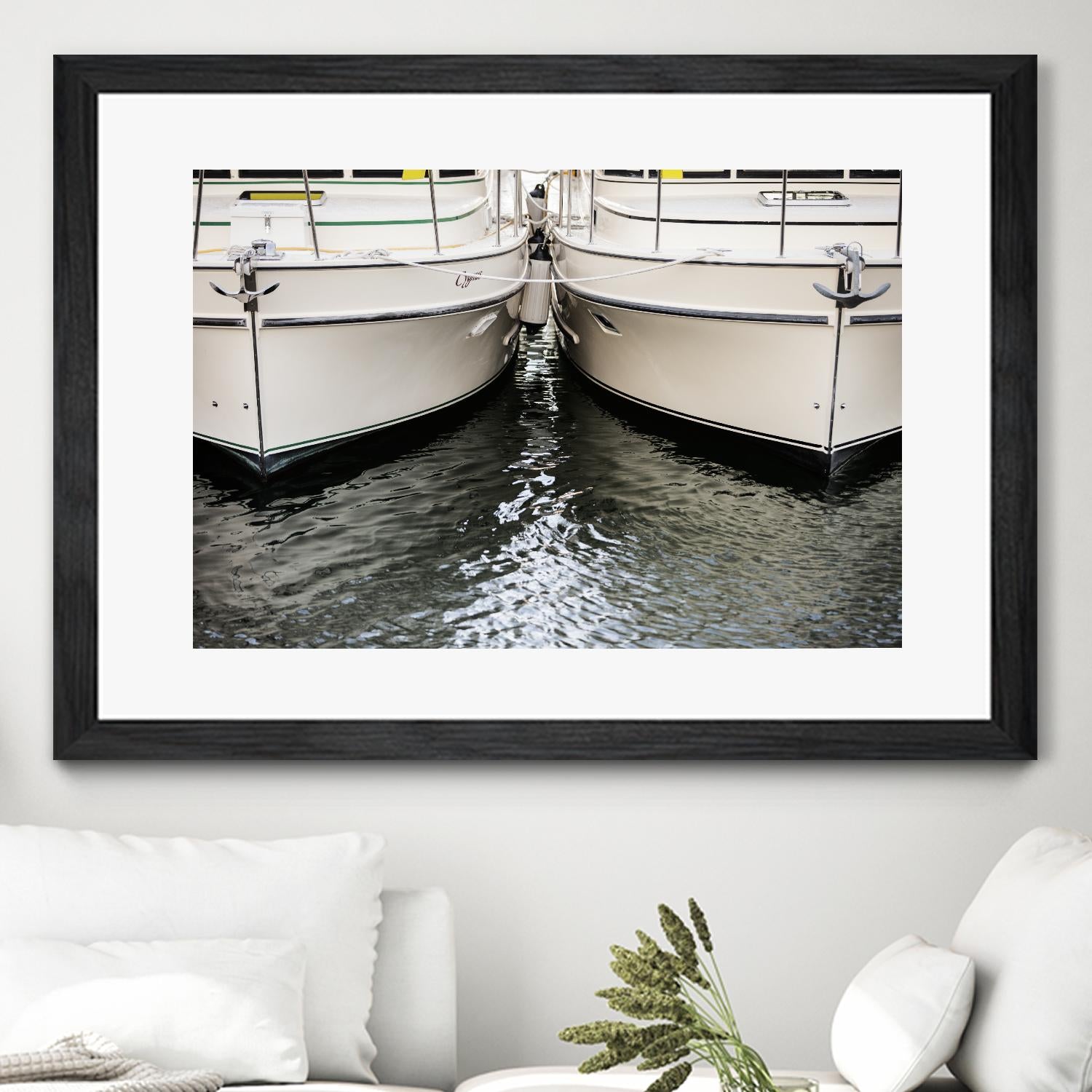 Waiting our Turn by Aaron Matheson on GIANT ART - grey nautical