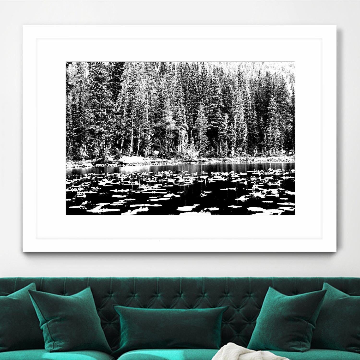 Green Dreams by Aaron Matheson on GIANT ART - white landscape