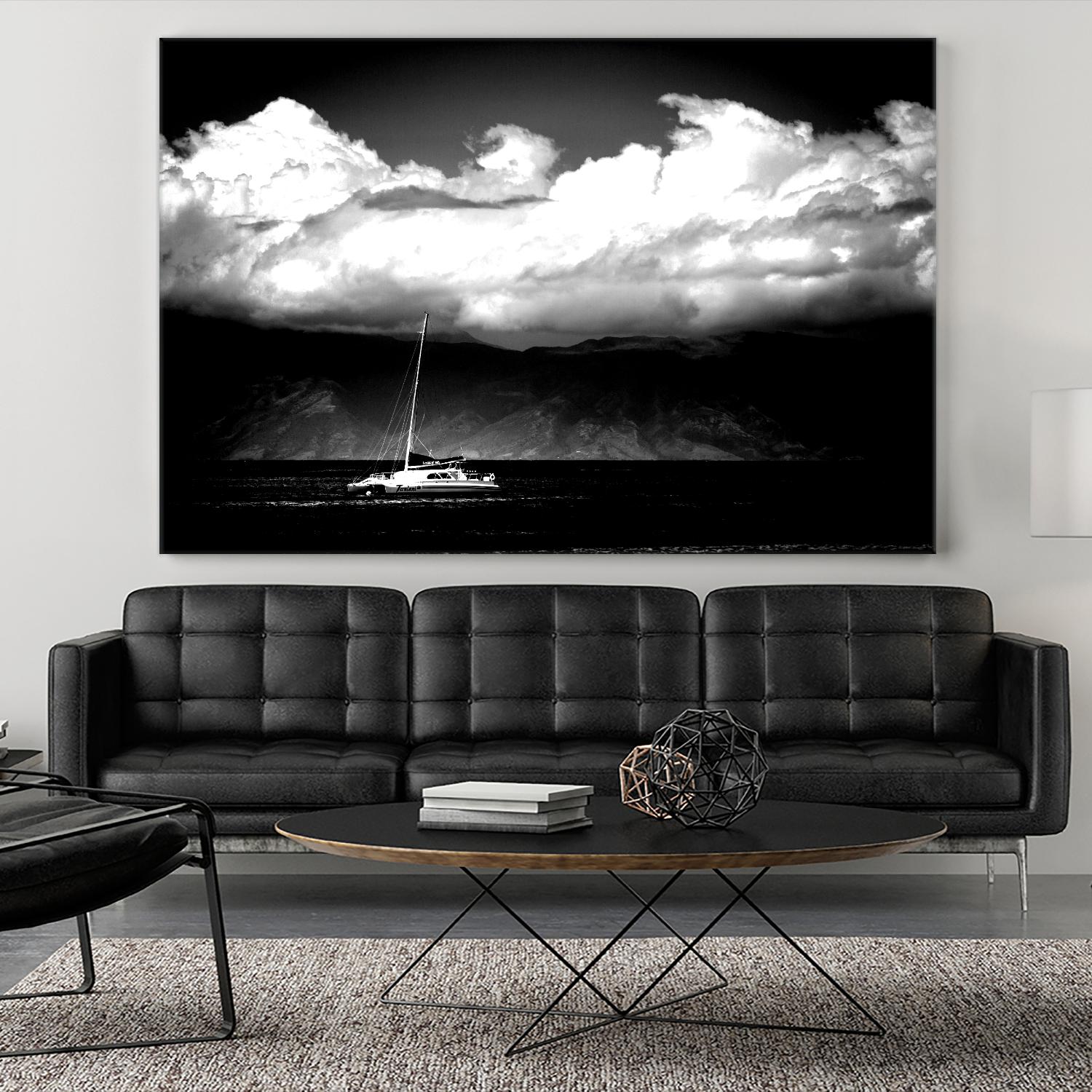 Cotton Skies by Aaron Matheson on GIANT ART - white nautical