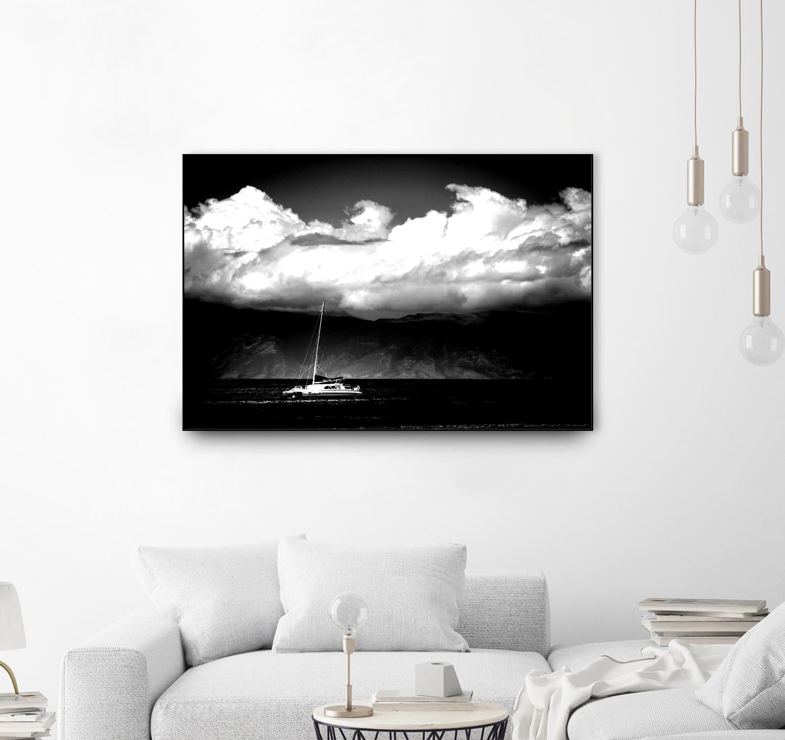 Cotton Skies by Aaron Matheson on GIANT ART - white nautical