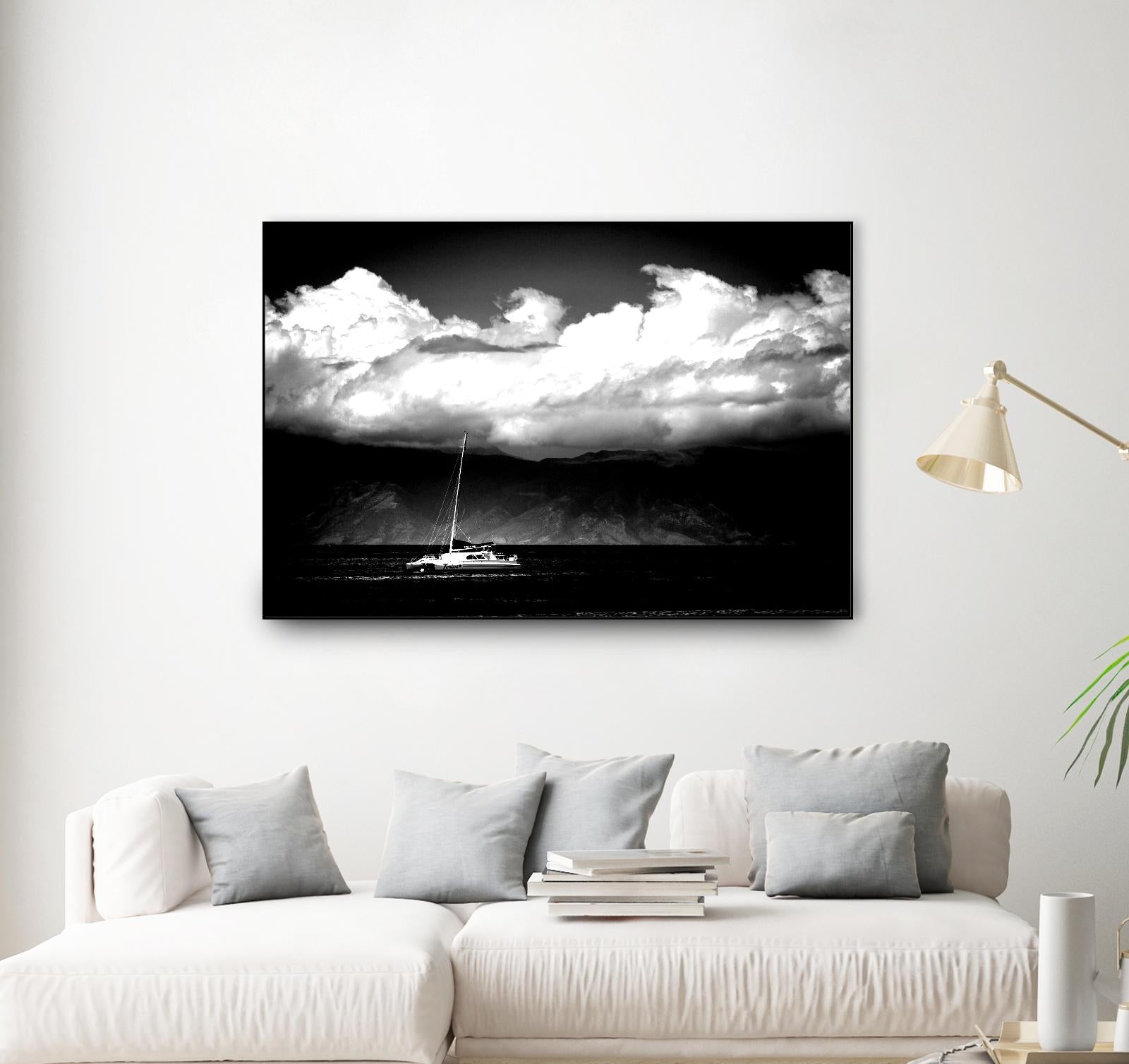 Cotton Skies by Aaron Matheson on GIANT ART - white nautical