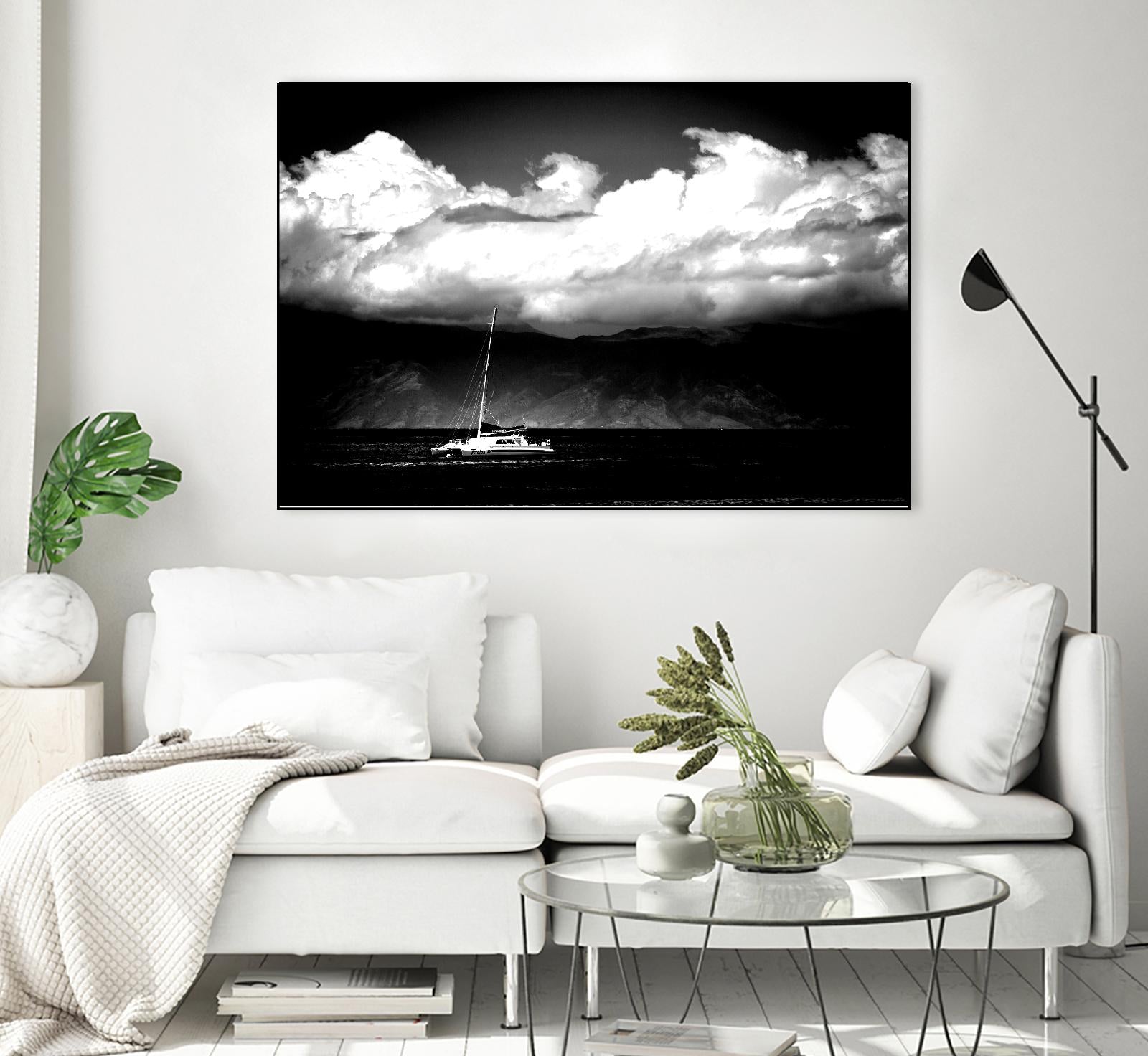 Cotton Skies by Aaron Matheson on GIANT ART - white nautical