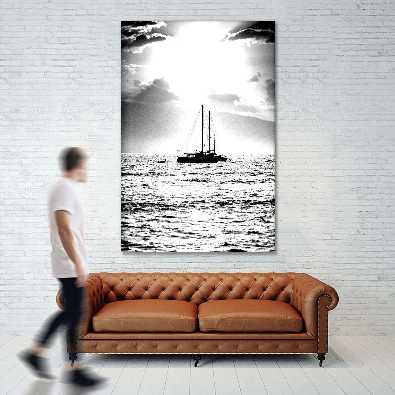 Waiting for the Wind by Aaron Matheson on GIANT ART - white nautical