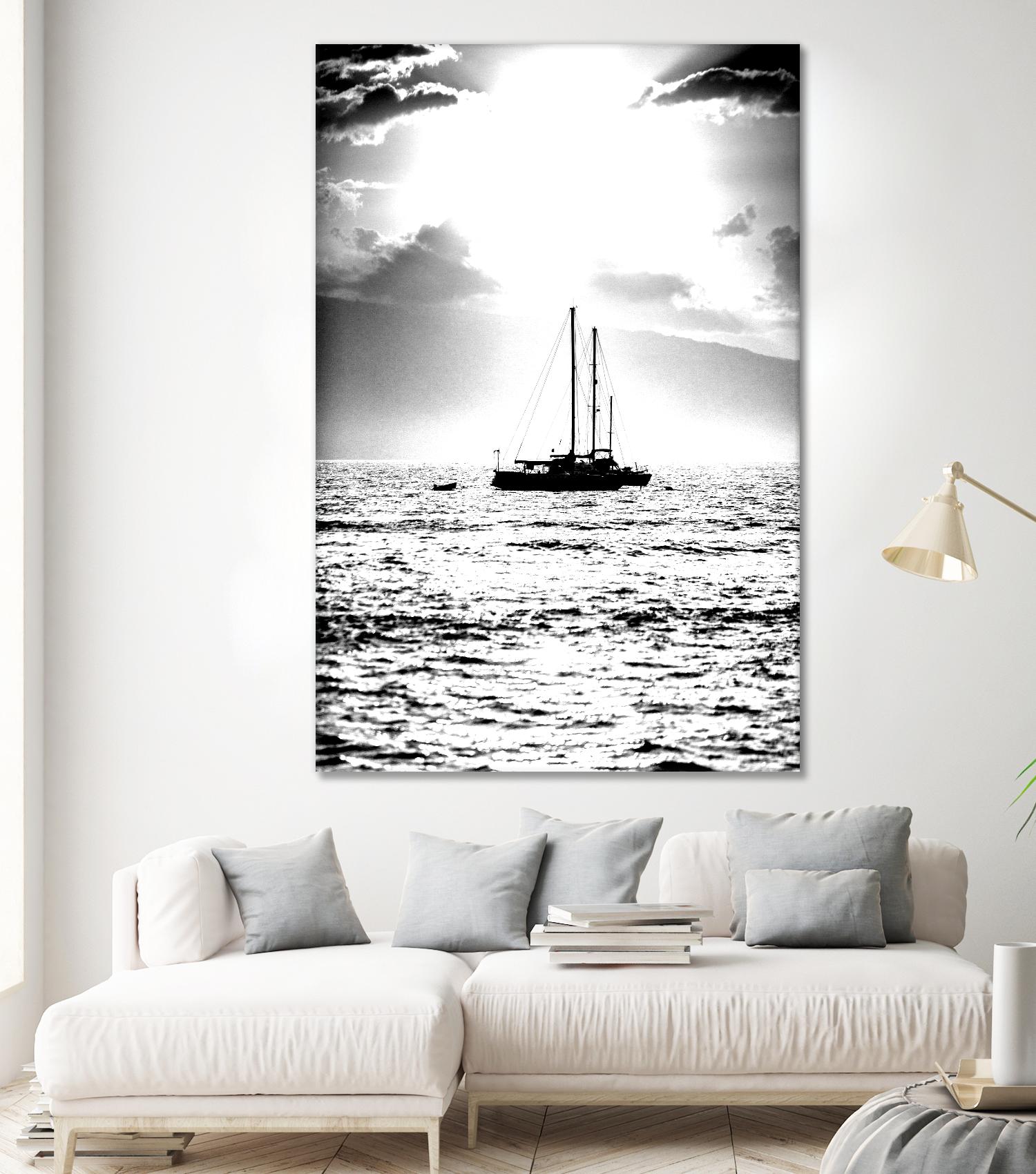 Waiting for the Wind by Aaron Matheson on GIANT ART - white nautical