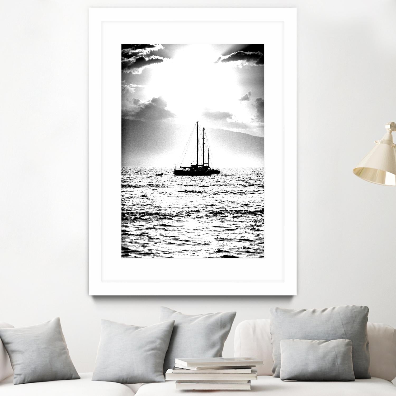 Waiting for the Wind by Aaron Matheson on GIANT ART - white nautical