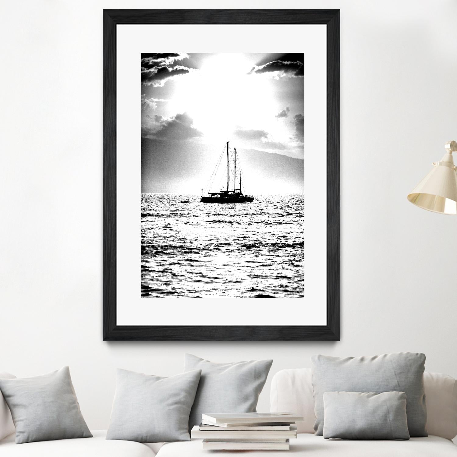 Waiting for the Wind by Aaron Matheson on GIANT ART - white nautical