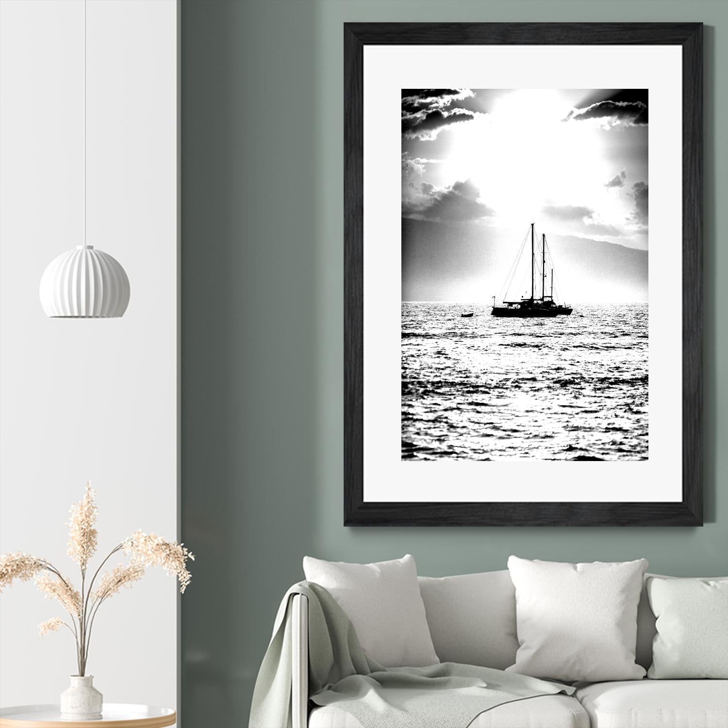 Waiting for the Wind by Aaron Matheson on GIANT ART - white nautical