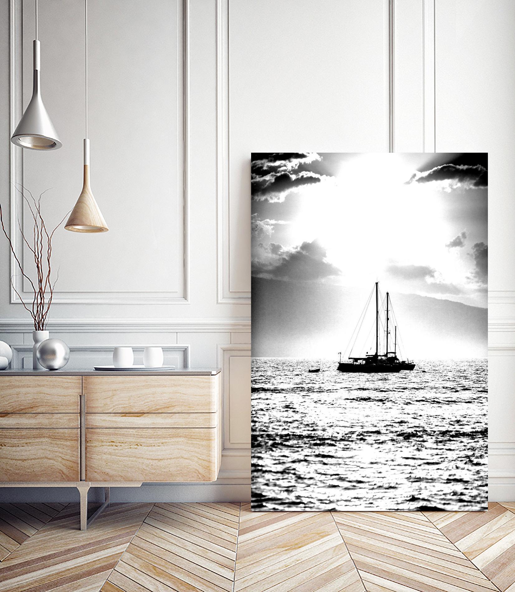 Waiting for the Wind by Aaron Matheson on GIANT ART - white nautical