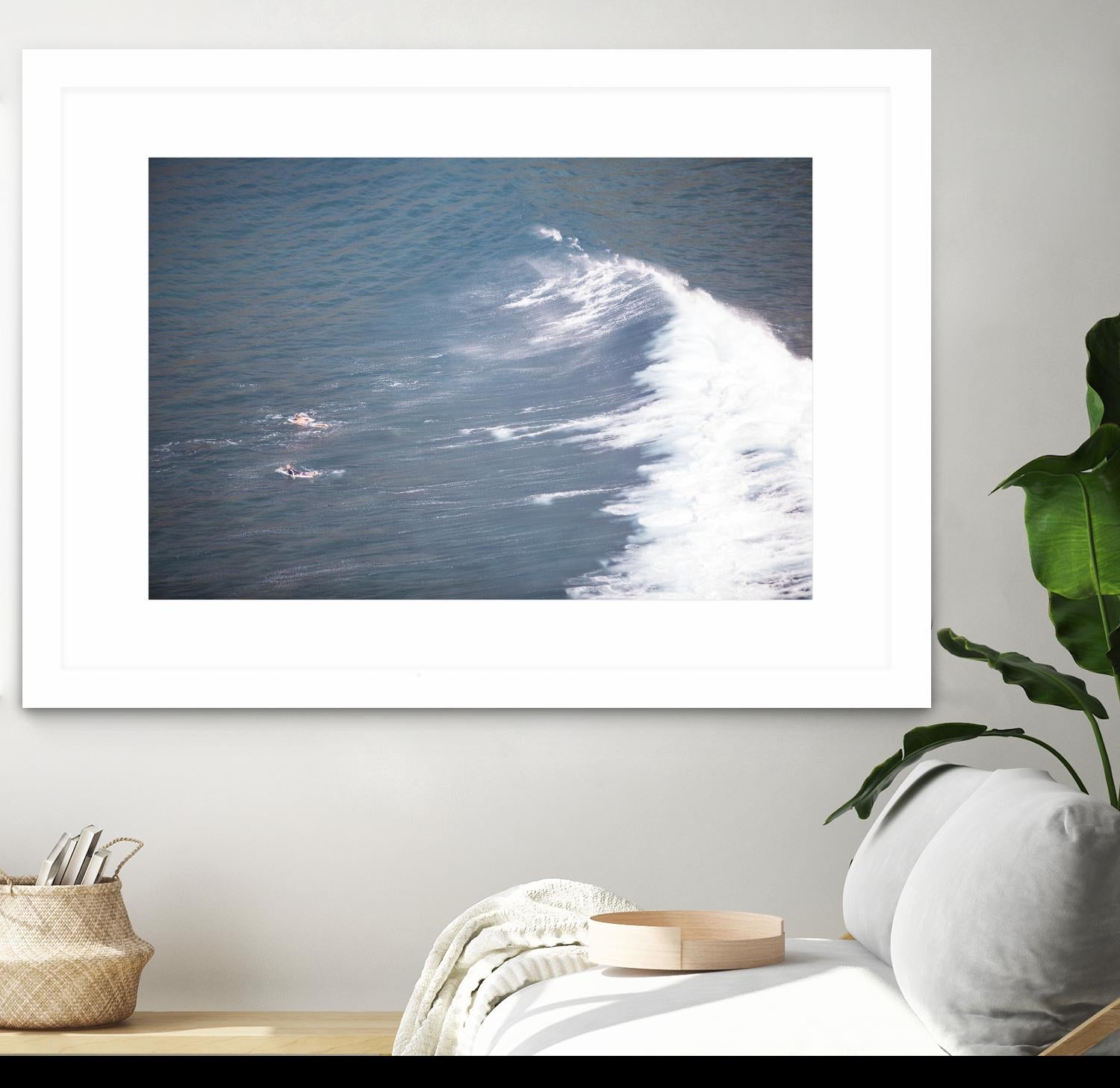 Surfers Delight by Aaron Matheson on GIANT ART - white sea scene