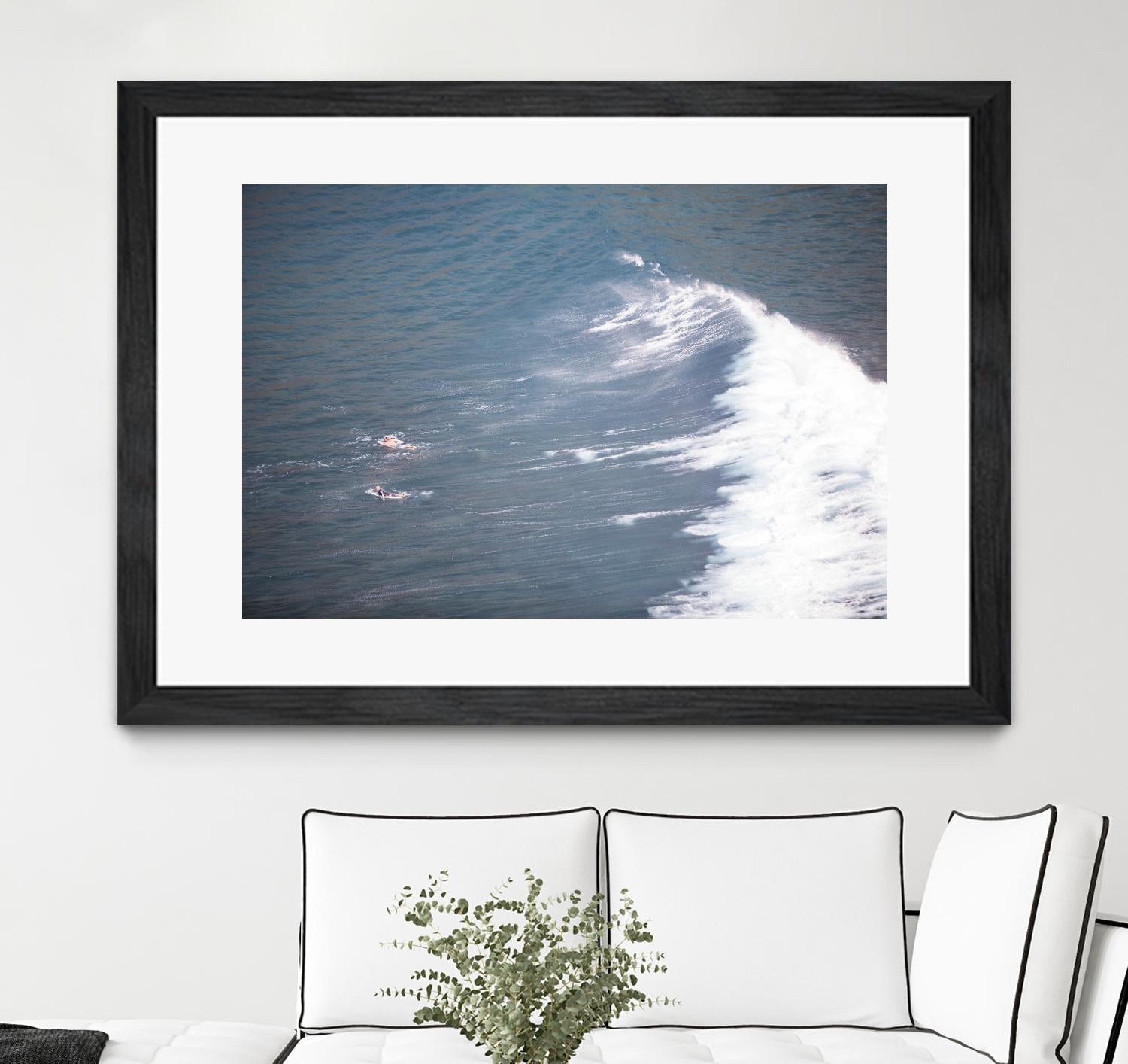Surfers Delight by Aaron Matheson on GIANT ART - white sea scene
