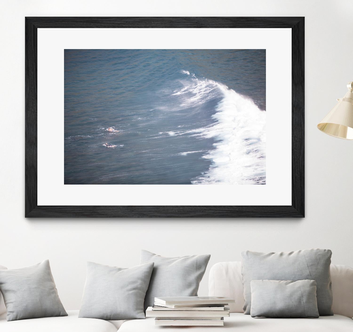Surfers Delight by Aaron Matheson on GIANT ART - white sea scene