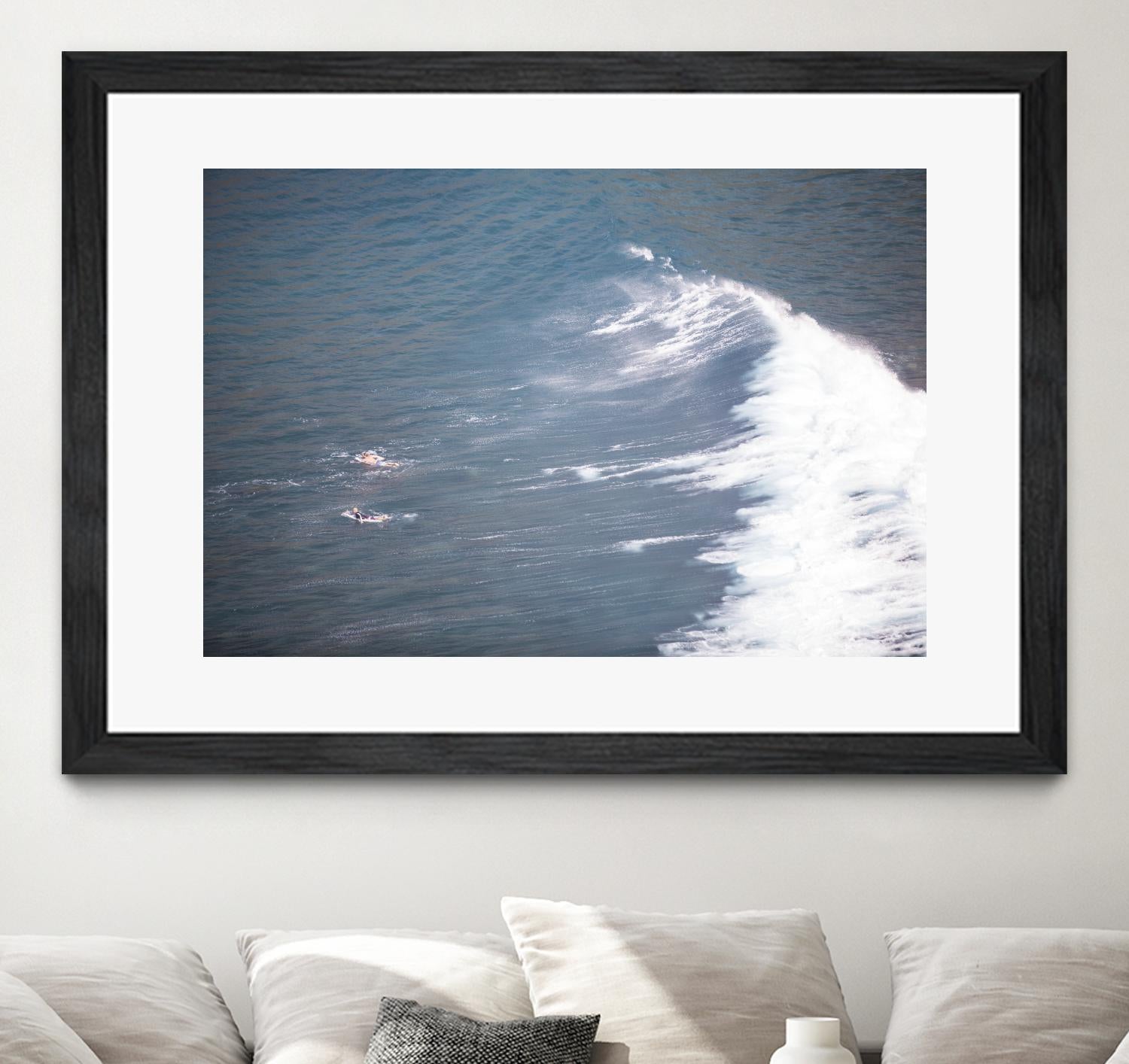 Surfers Delight by Aaron Matheson on GIANT ART - white sea scene