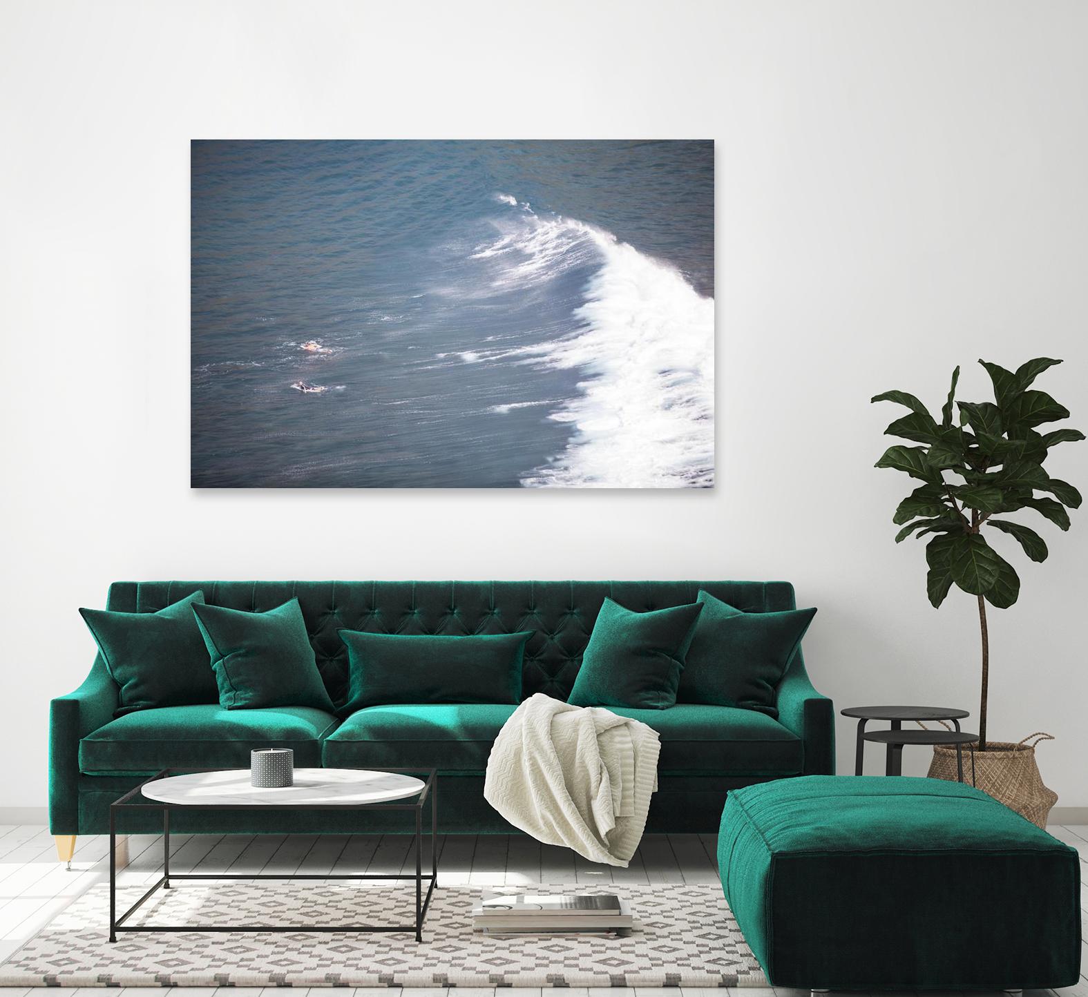 Surfers Delight by Aaron Matheson on GIANT ART - white sea scene