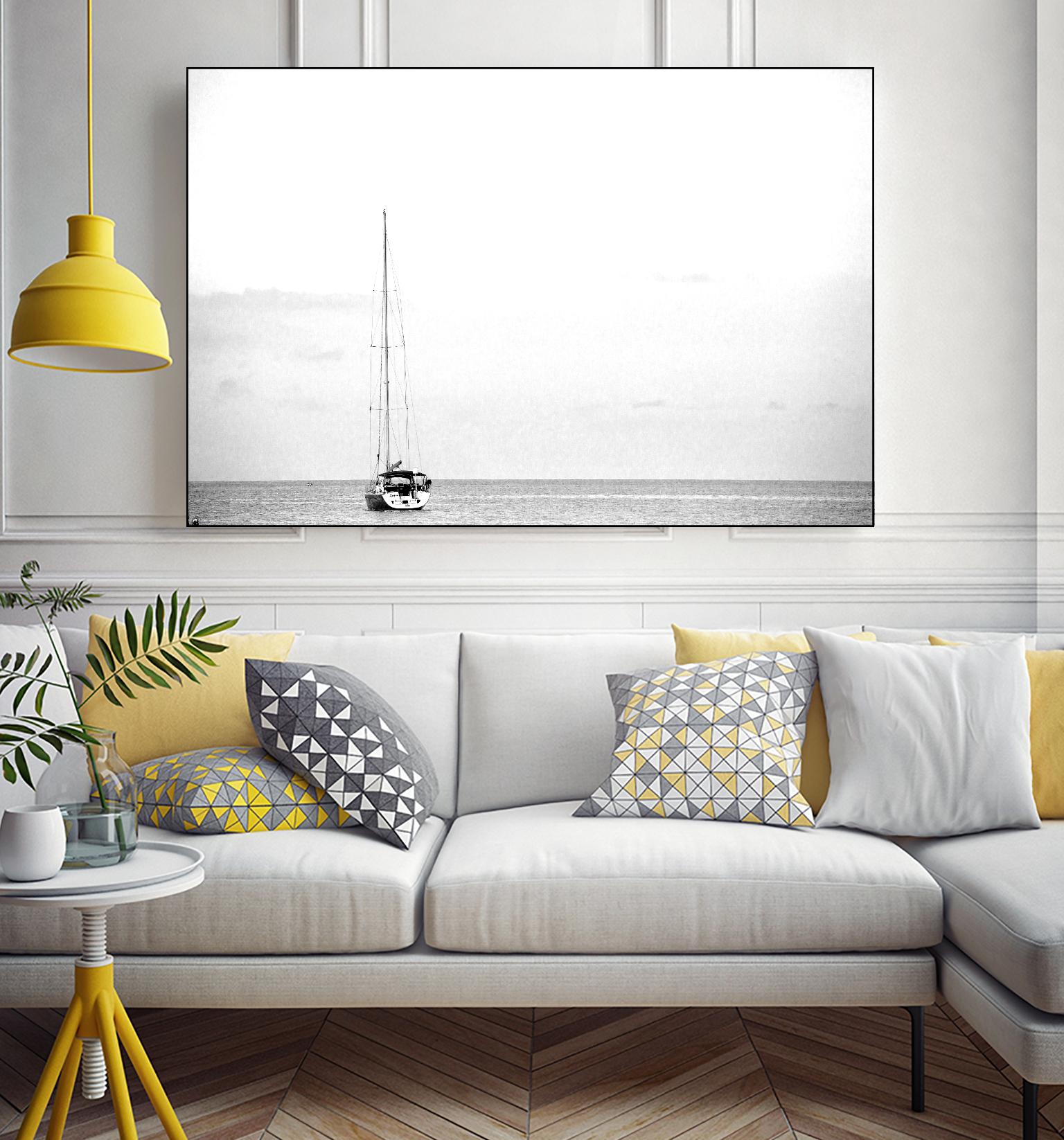 Silent Water by Aaron Matheson on GIANT ART - white nautical