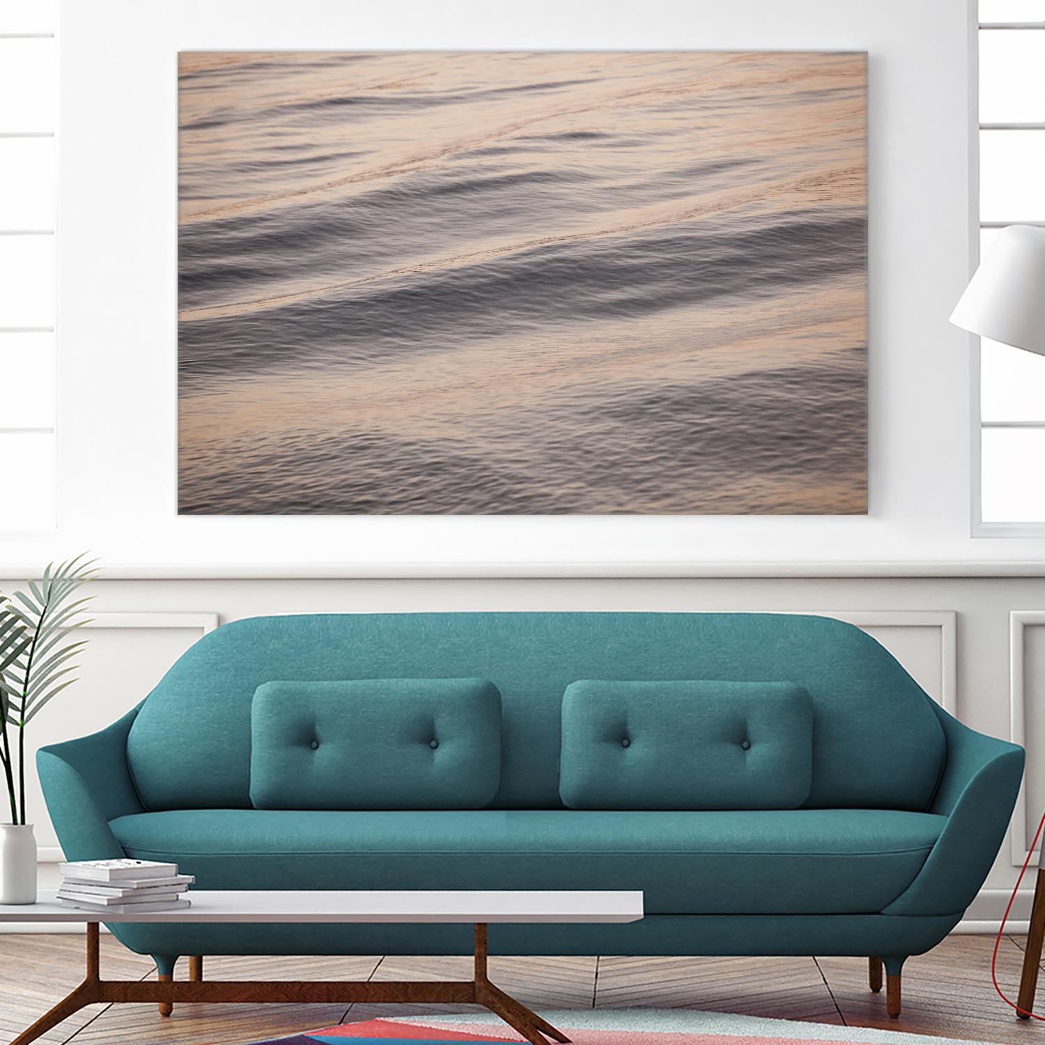 Peach Peaking by Aaron Matheson on GIANT ART - blue sea scene