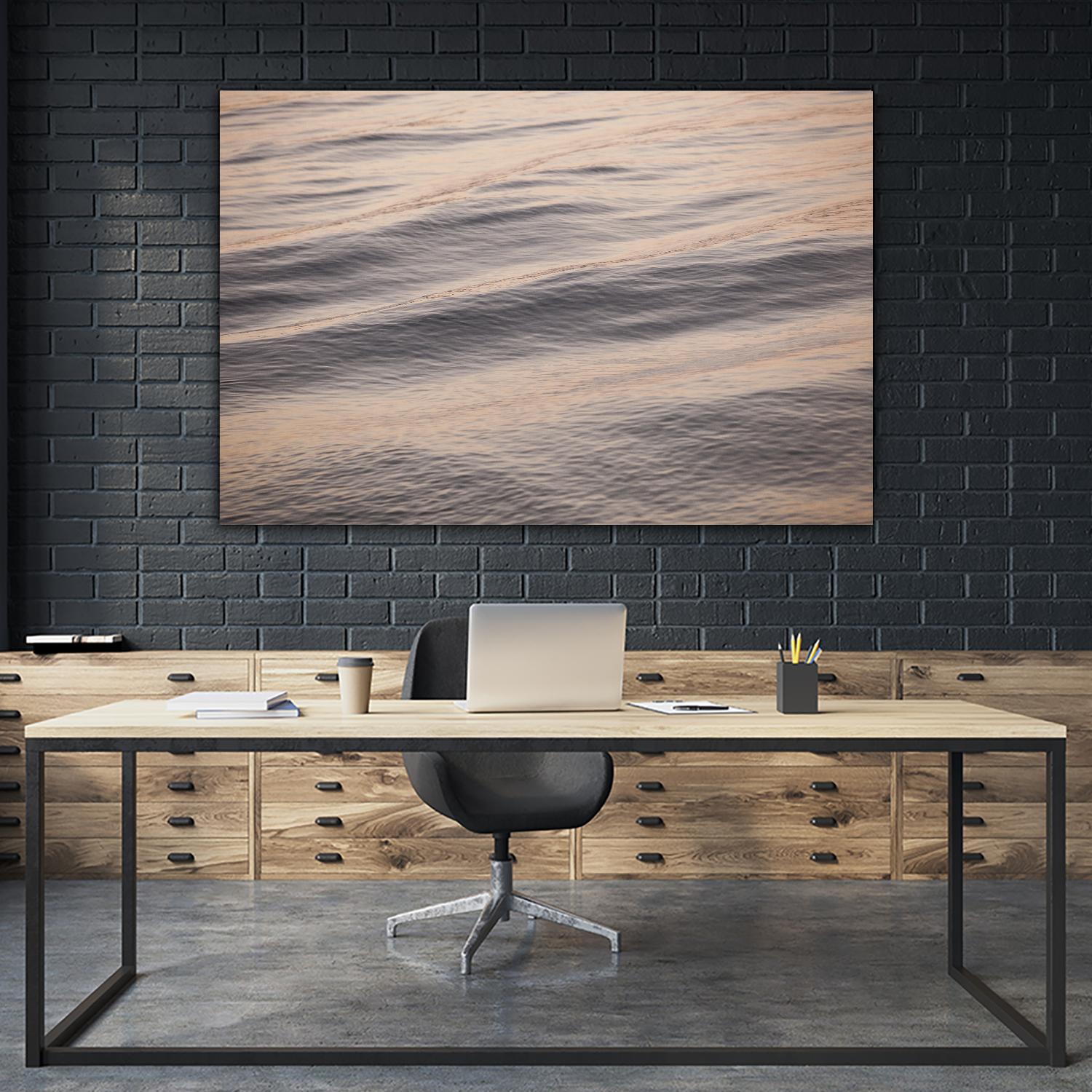 Peach Peaking by Aaron Matheson on GIANT ART - blue sea scene