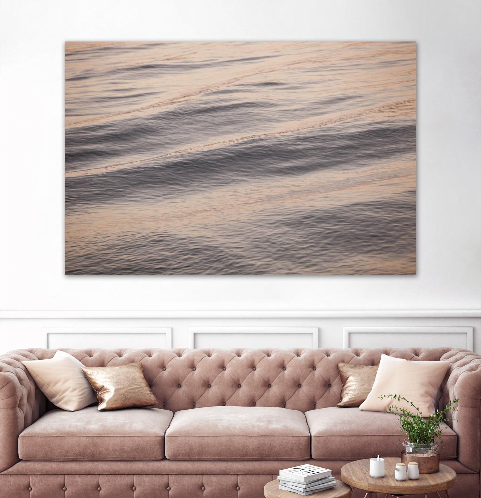 Peach Peaking by Aaron Matheson on GIANT ART - blue sea scene