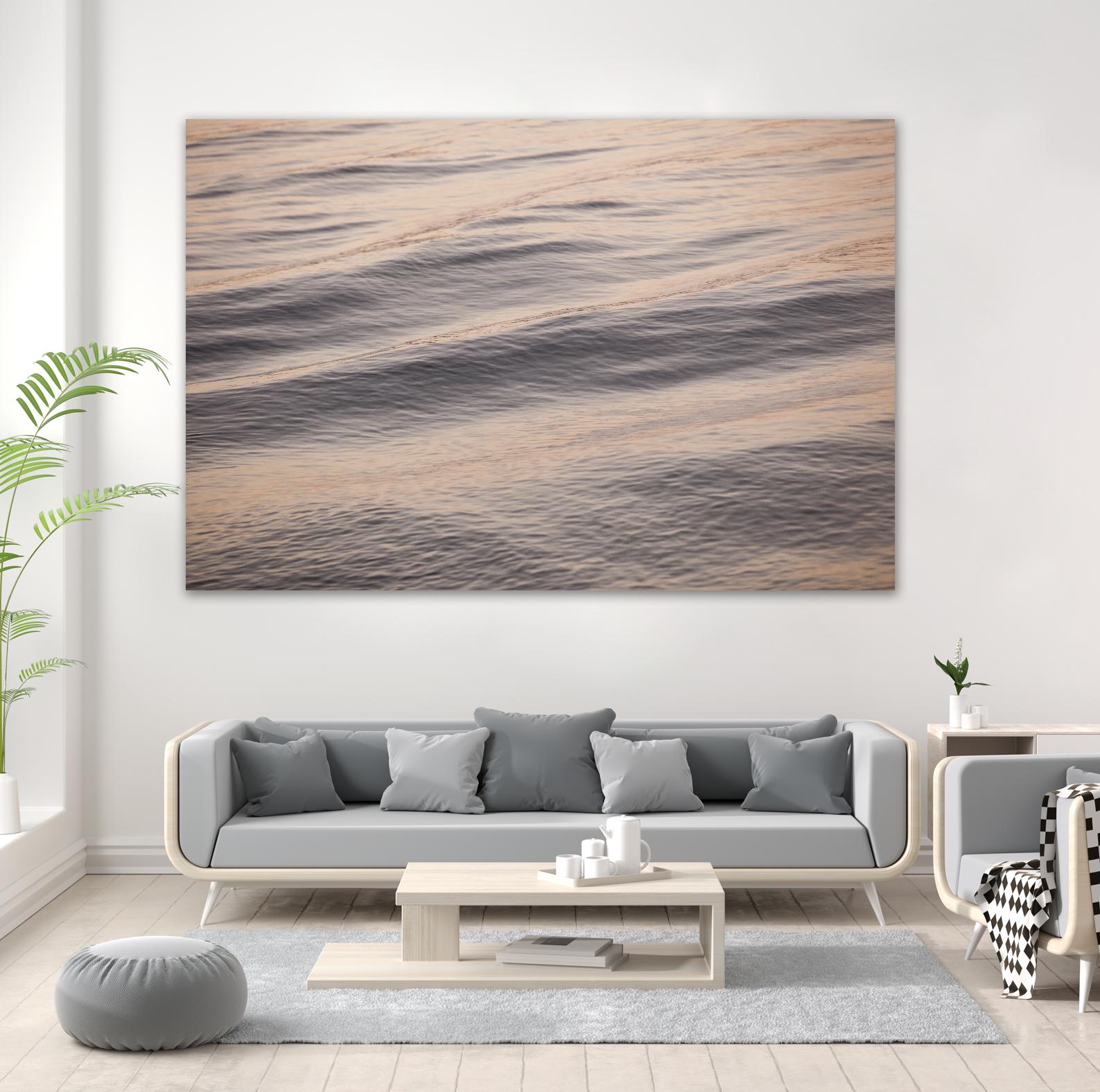 Peach Peaking by Aaron Matheson on GIANT ART - blue sea scene