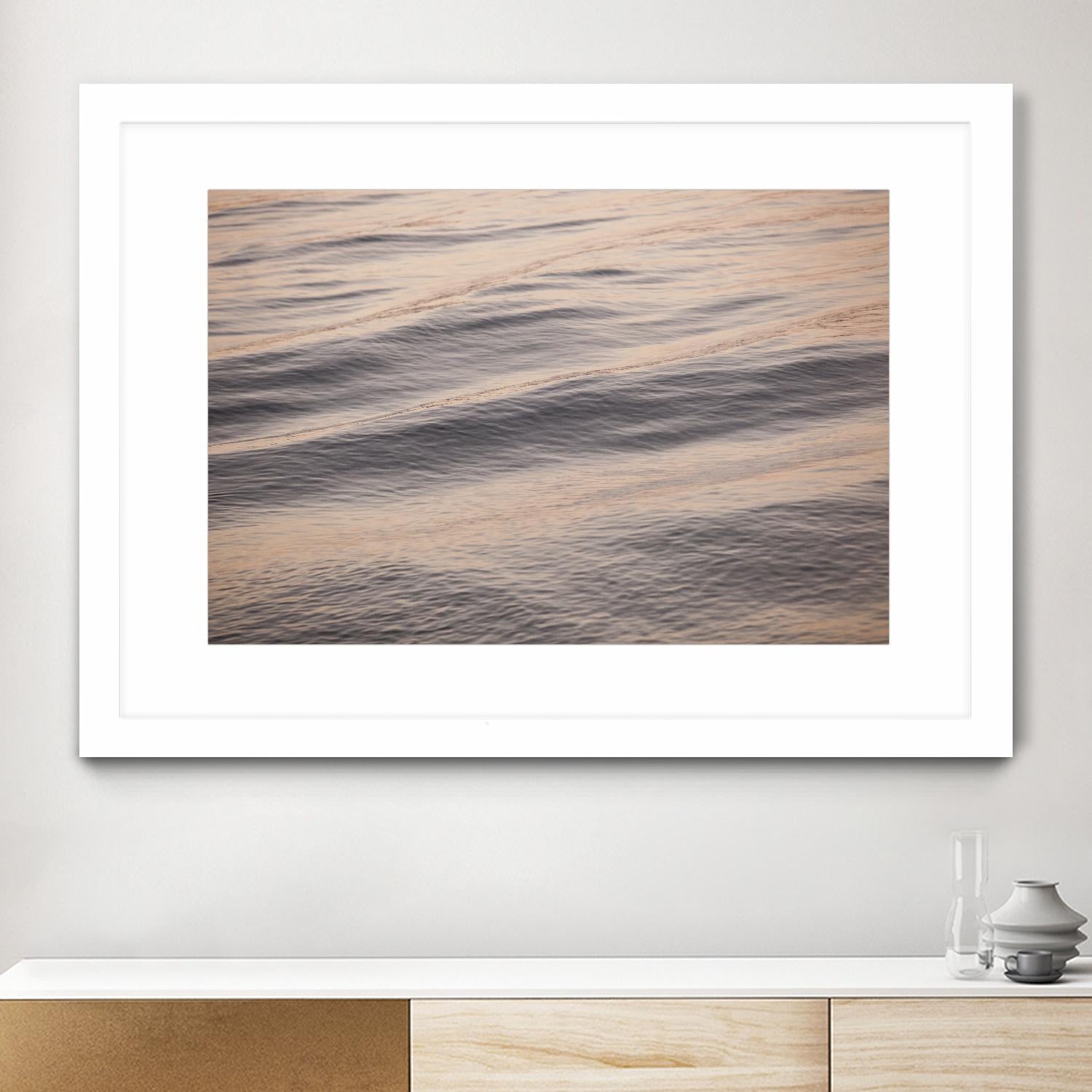 Peach Peaking by Aaron Matheson on GIANT ART - blue sea scene