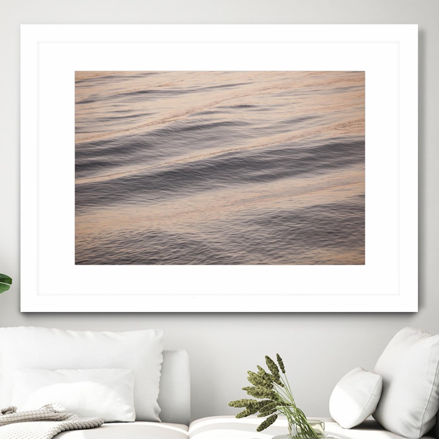 Peach Peaking by Aaron Matheson on GIANT ART - blue sea scene