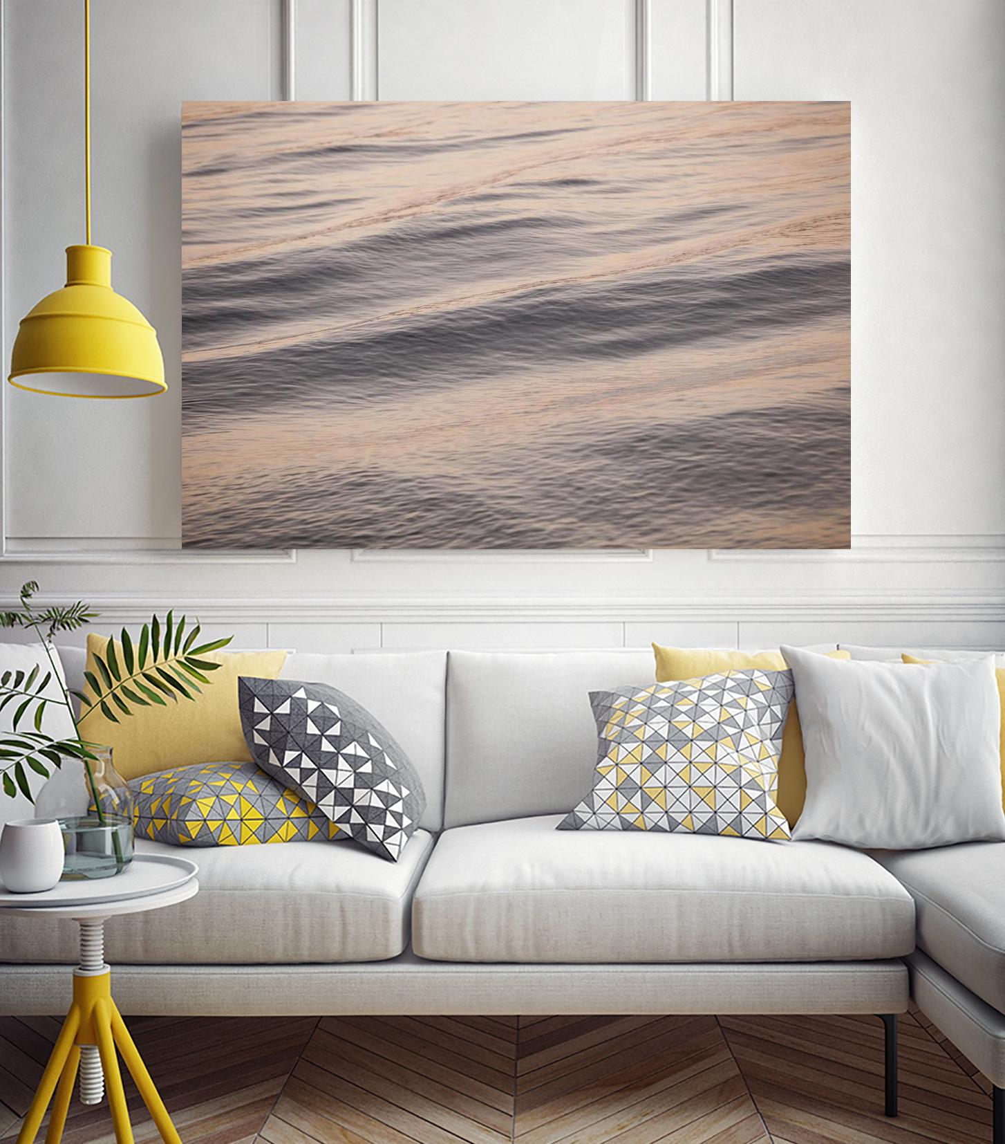 Peach Peaking by Aaron Matheson on GIANT ART - blue sea scene