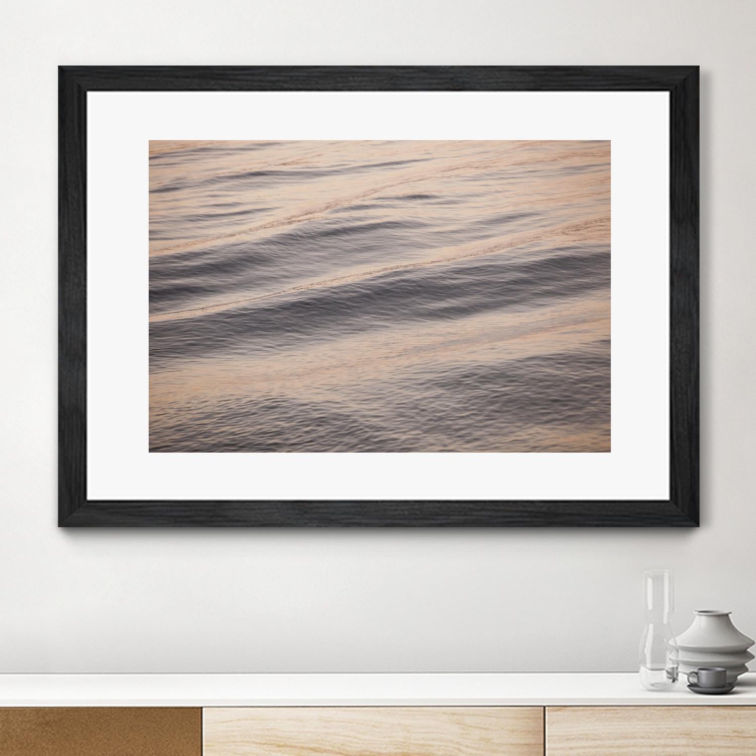 Peach Peaking by Aaron Matheson on GIANT ART - blue sea scene