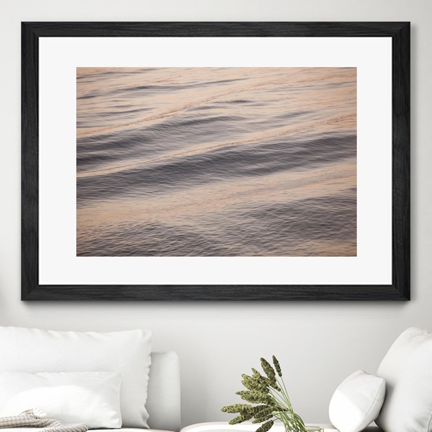 Peach Peaking by Aaron Matheson on GIANT ART - blue sea scene