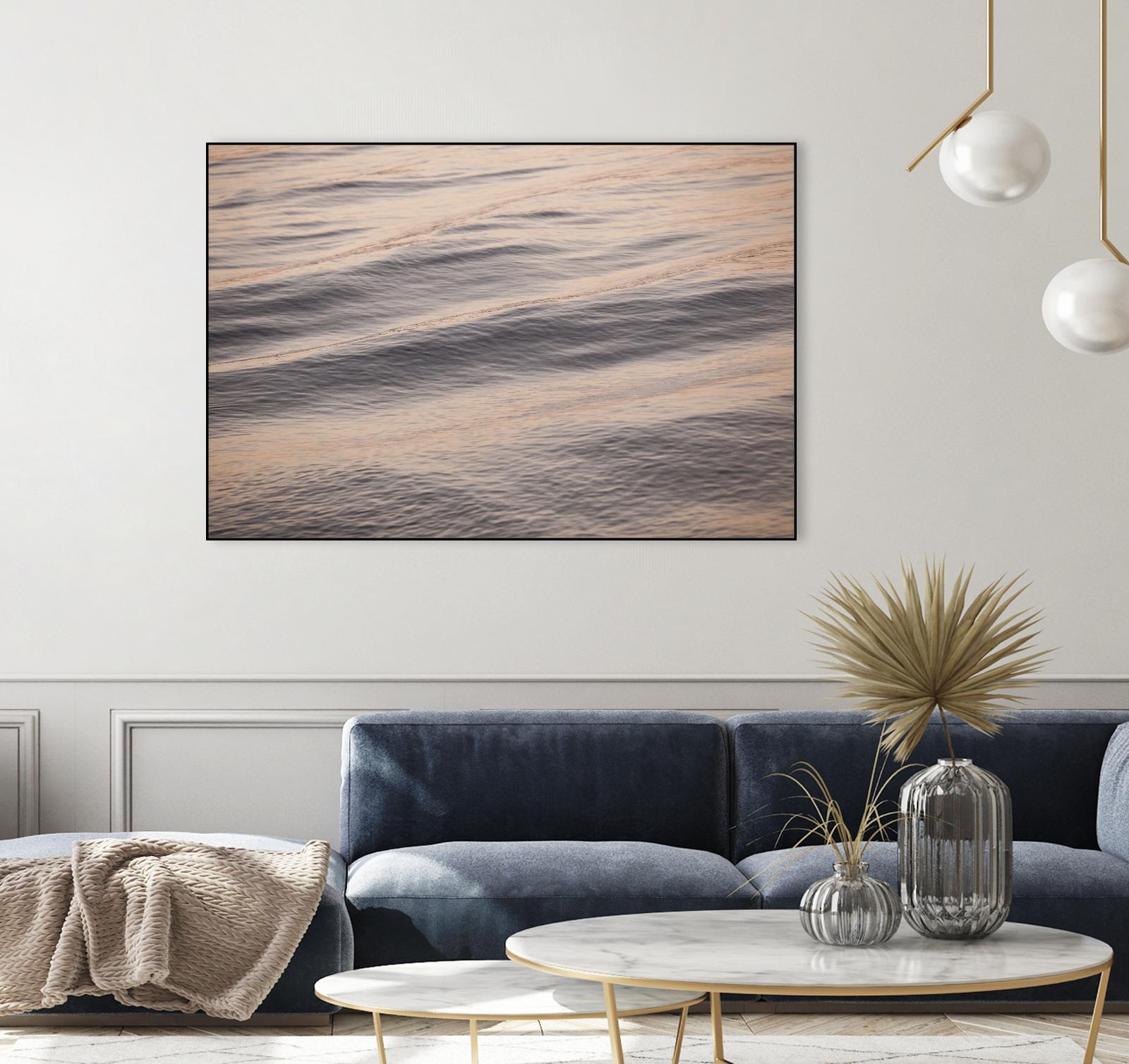 Peach Peaking by Aaron Matheson on GIANT ART - blue sea scene