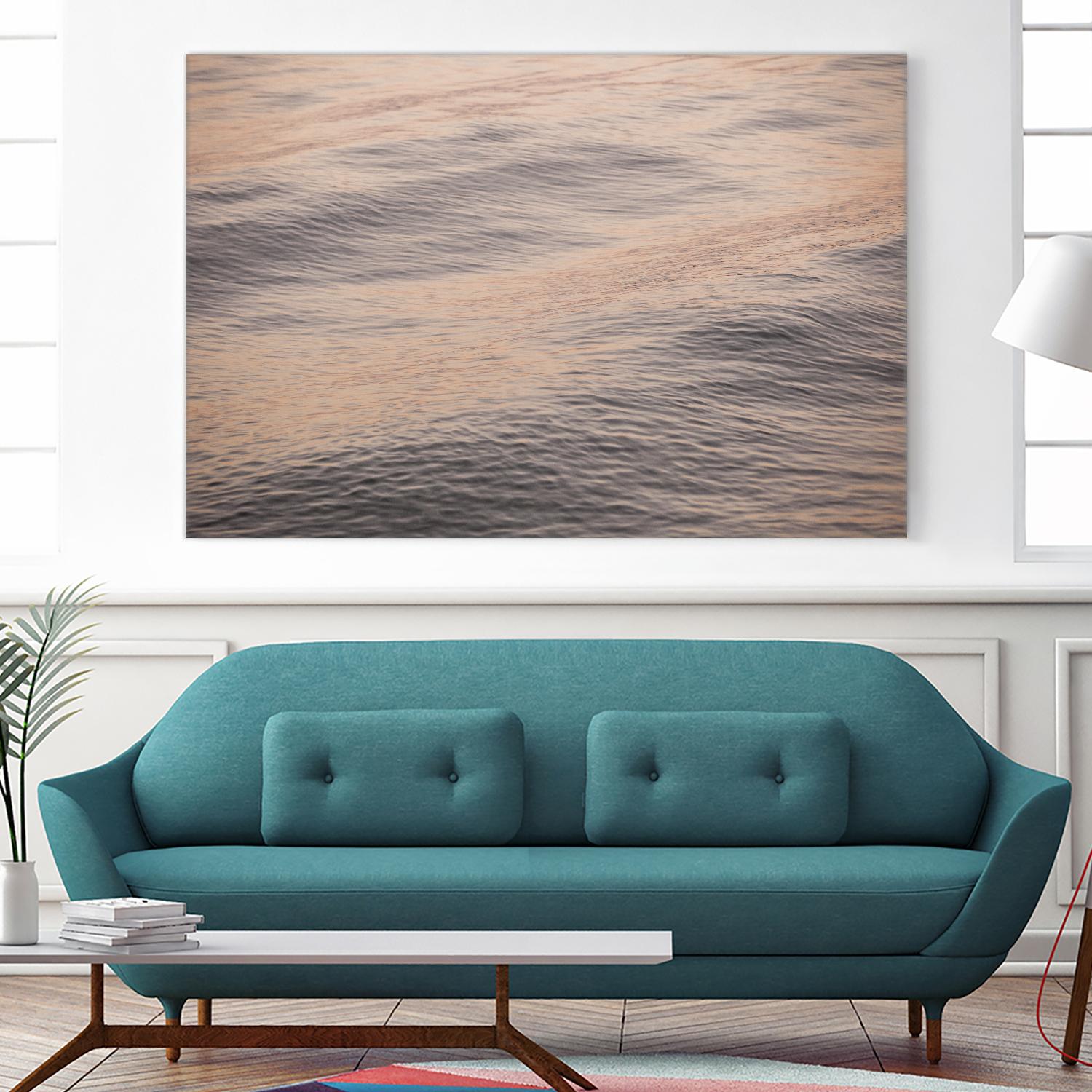 Peach Blooms by Aaron Matheson on GIANT ART - blue sea scene