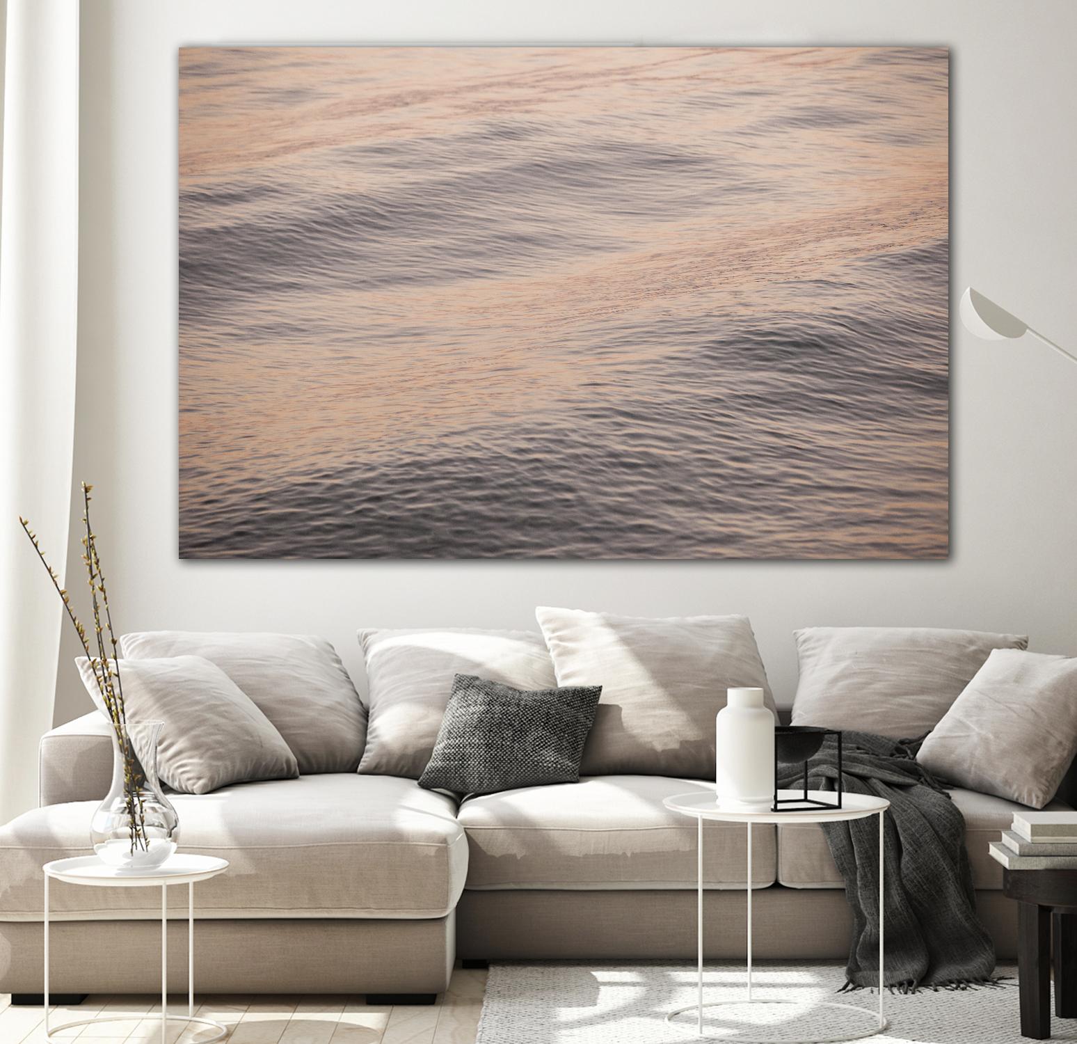 Peach Blooms by Aaron Matheson on GIANT ART - blue sea scene