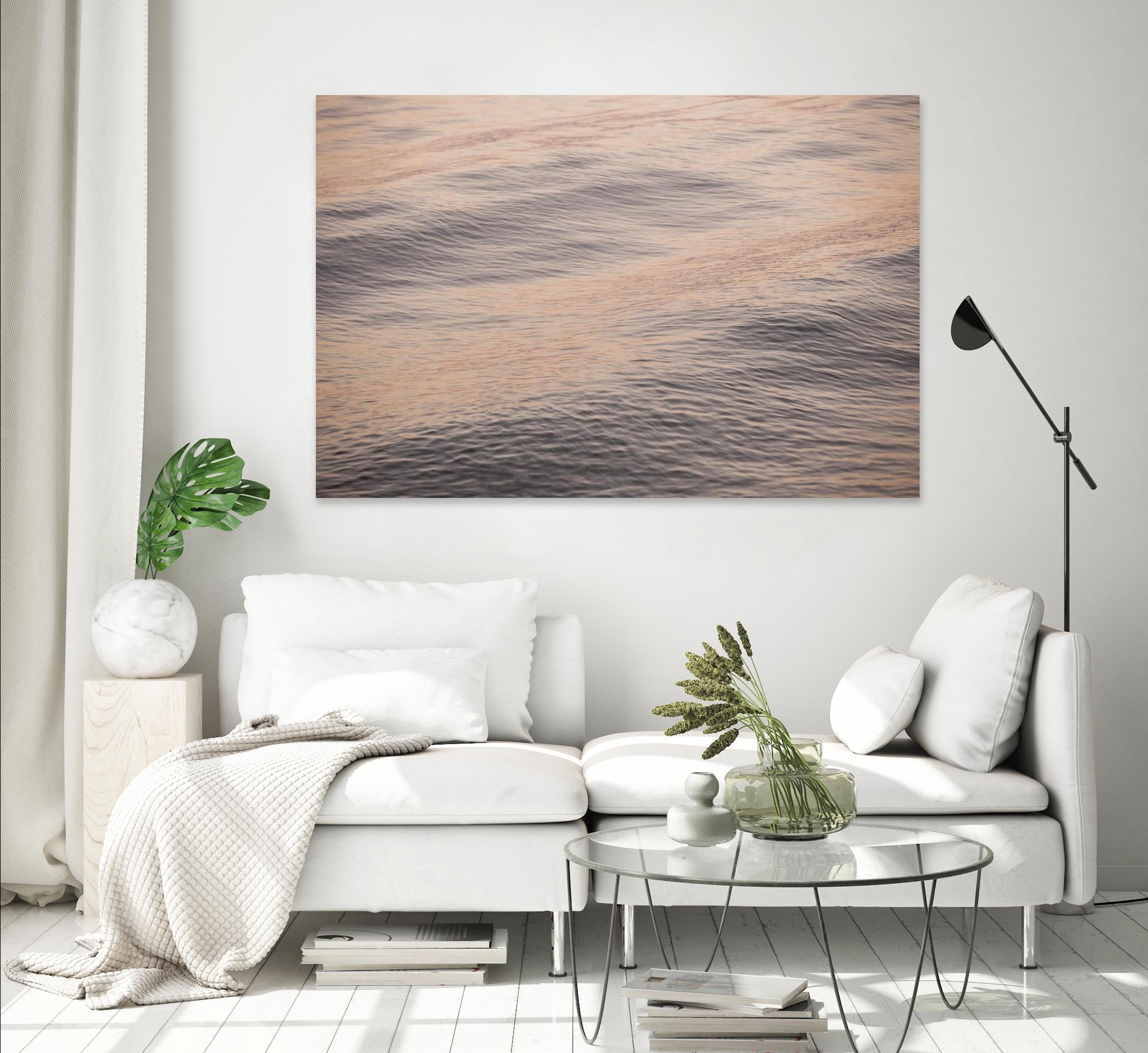 Peach Blooms by Aaron Matheson on GIANT ART - blue sea scene