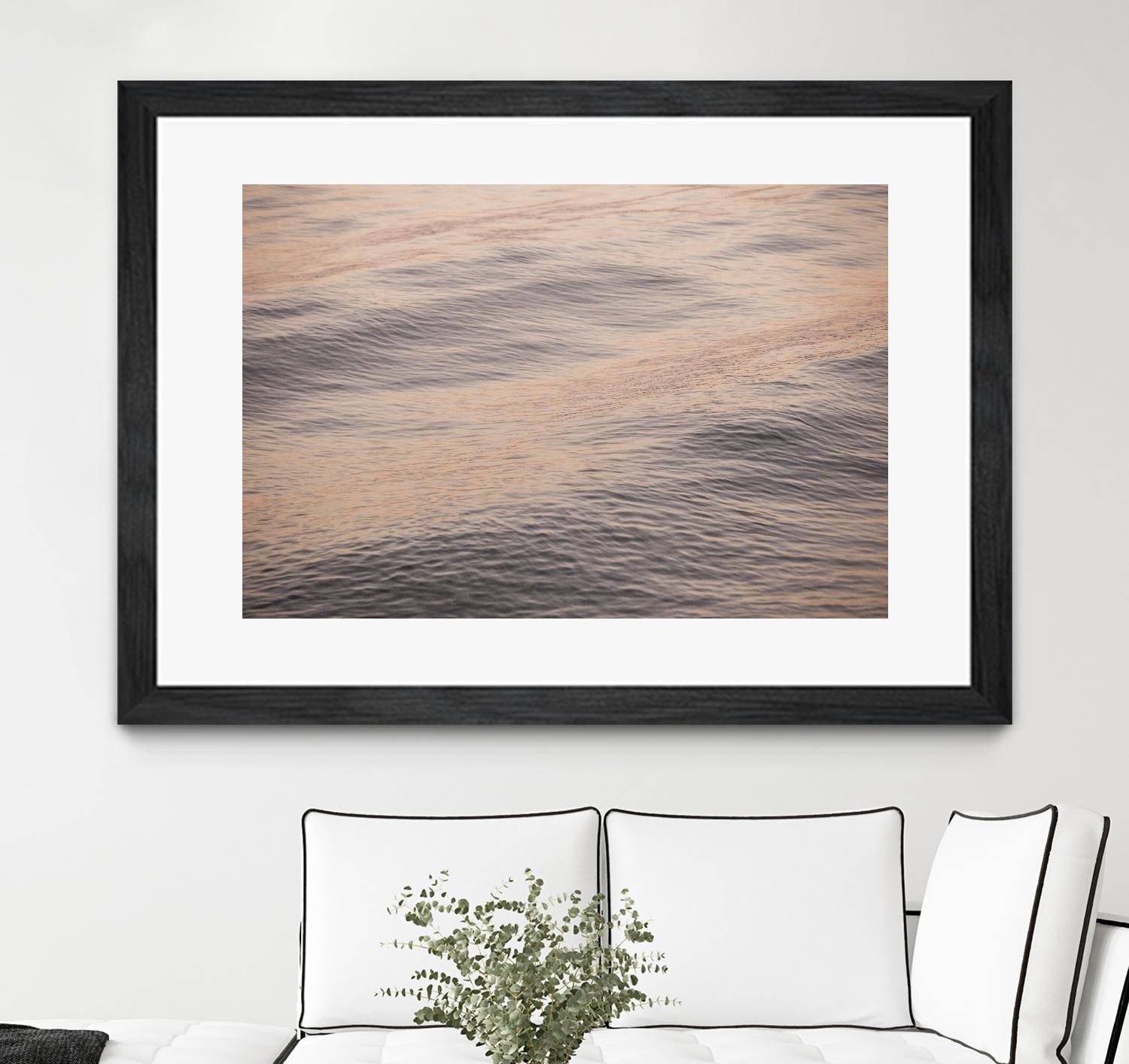 Peach Blooms by Aaron Matheson on GIANT ART - blue sea scene