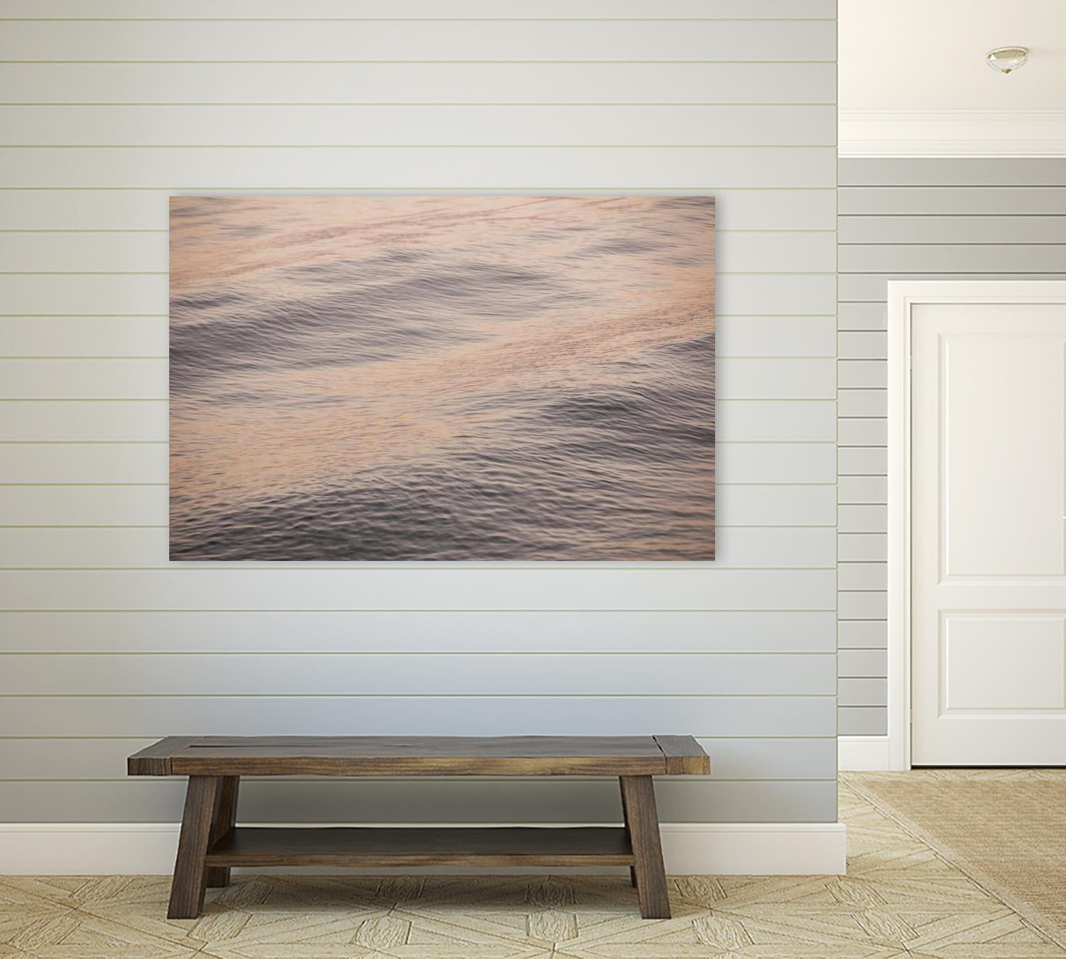 Peach Blooms by Aaron Matheson on GIANT ART - blue sea scene