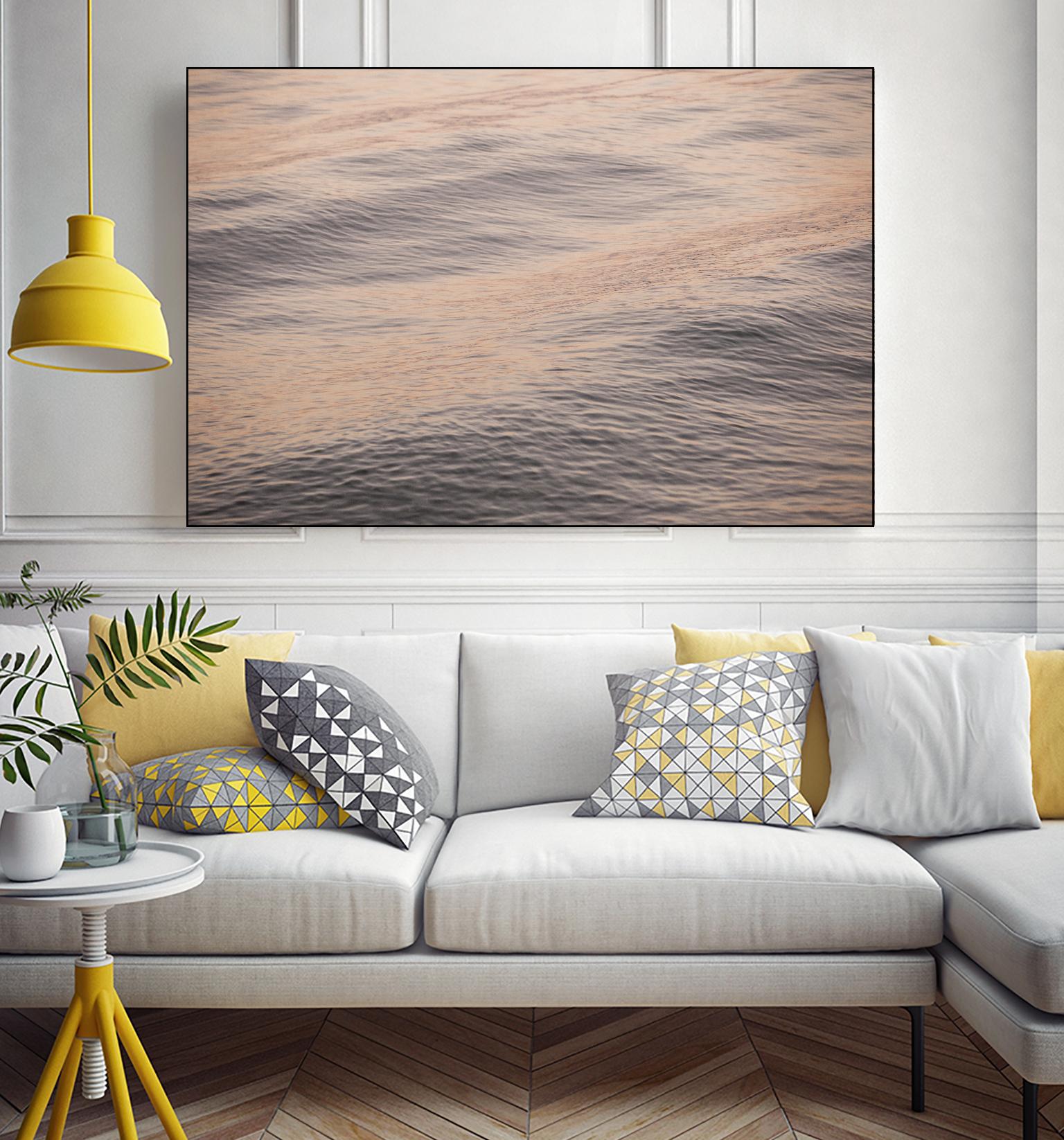 Peach Blooms by Aaron Matheson on GIANT ART - blue sea scene