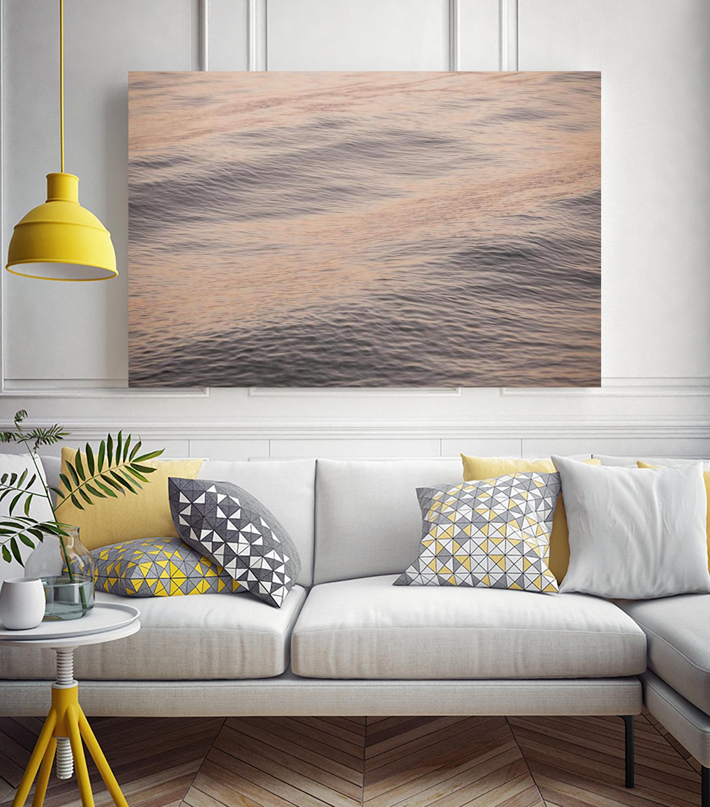 Peach Blooms by Aaron Matheson on GIANT ART - blue sea scene