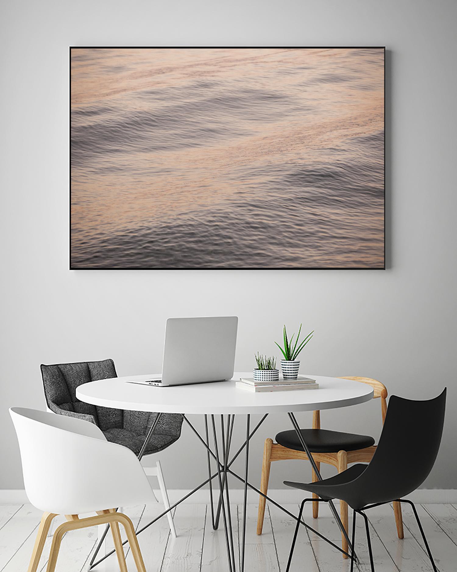 Peach Blooms by Aaron Matheson on GIANT ART - blue sea scene