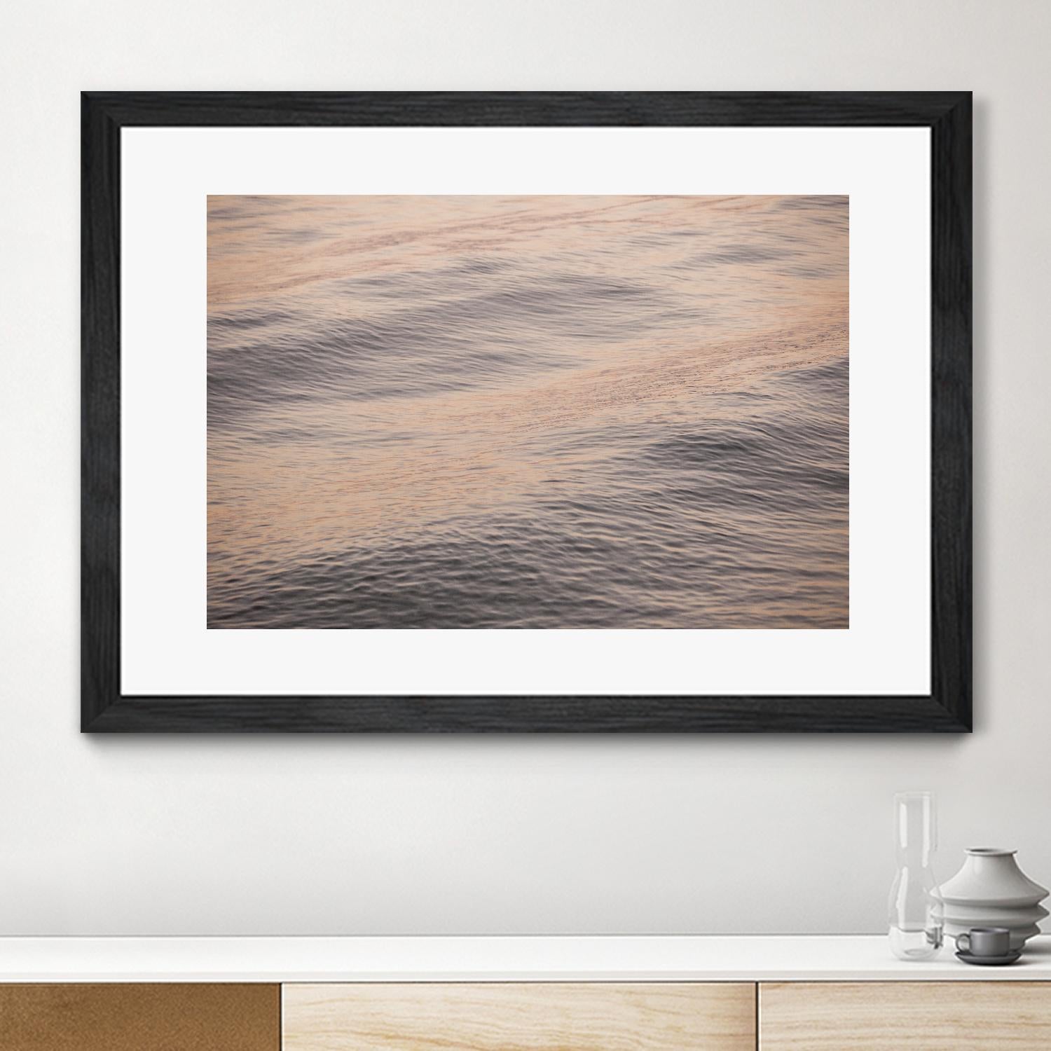 Peach Blooms by Aaron Matheson on GIANT ART - blue sea scene